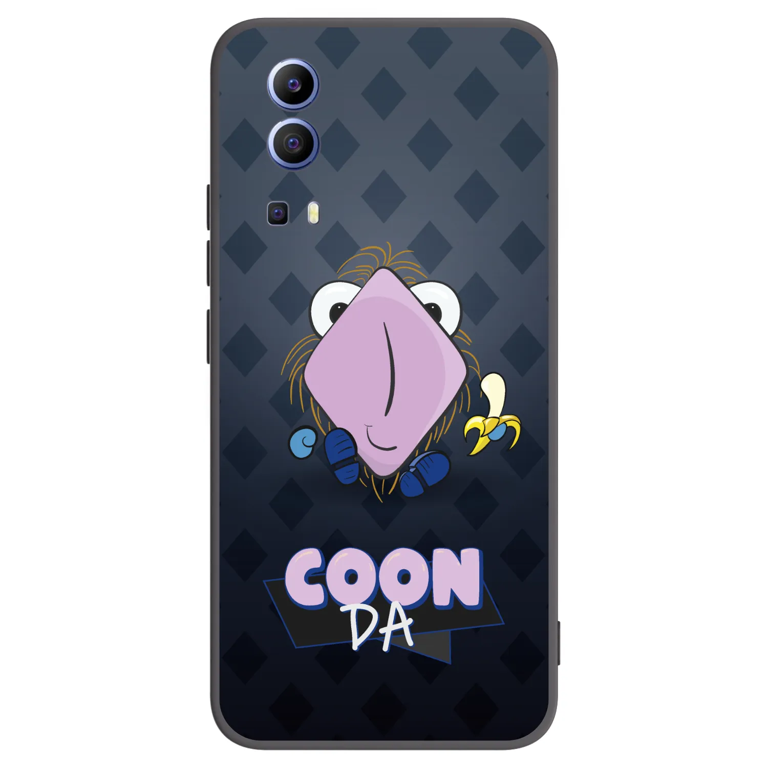 Picasee silikónový čierny obal pre Vivo Y52 5G - COONDA chlupatka - tmavá