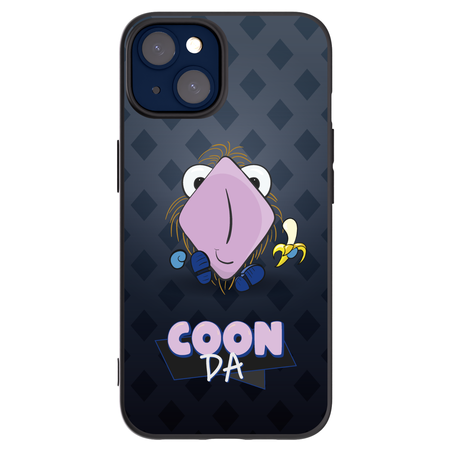 Picasee silikónový čierny obal pre Apple iPhone 14 - COONDA chlupatka - tmavá