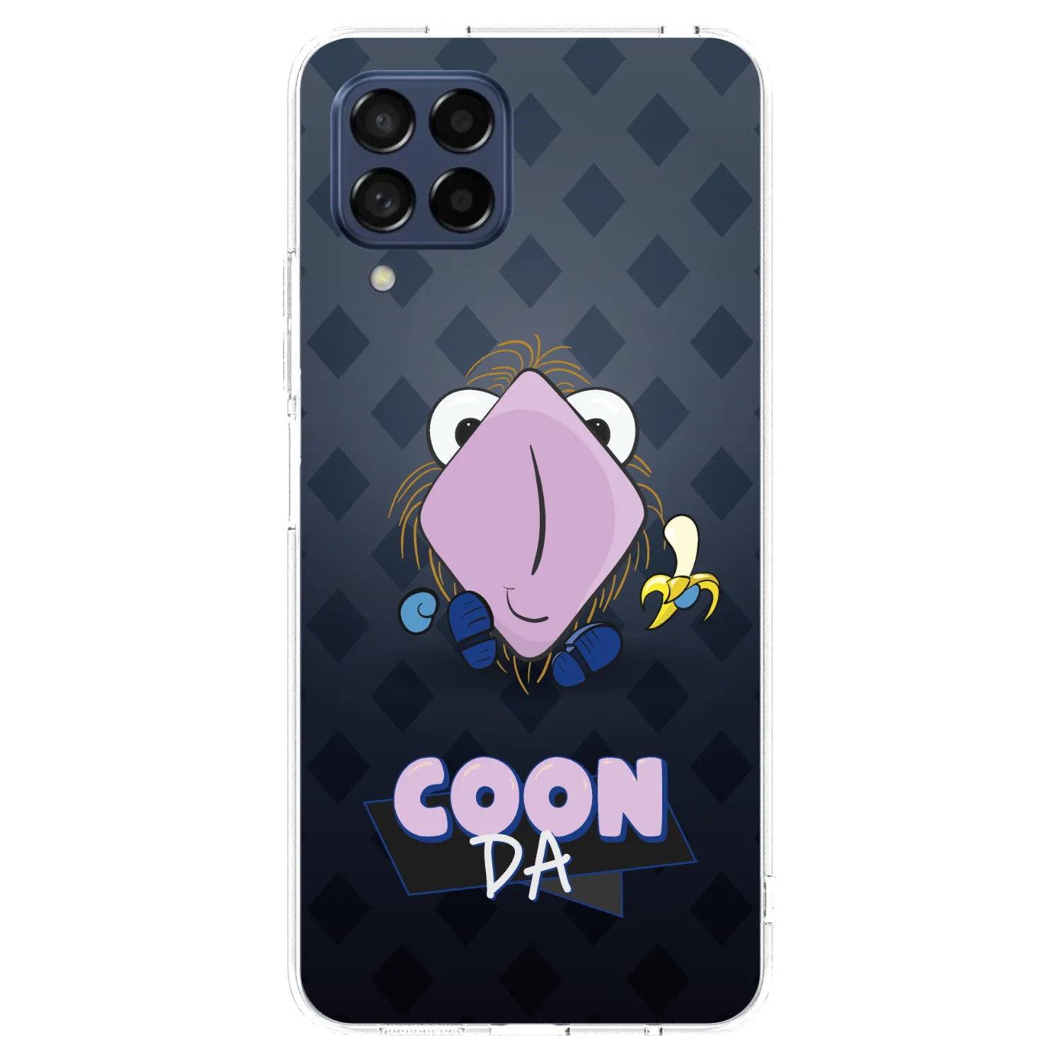 Picasee silikónový prehľadný obal pre Samsung Galaxy M53 5G - COONDA chlupatka - tmavá