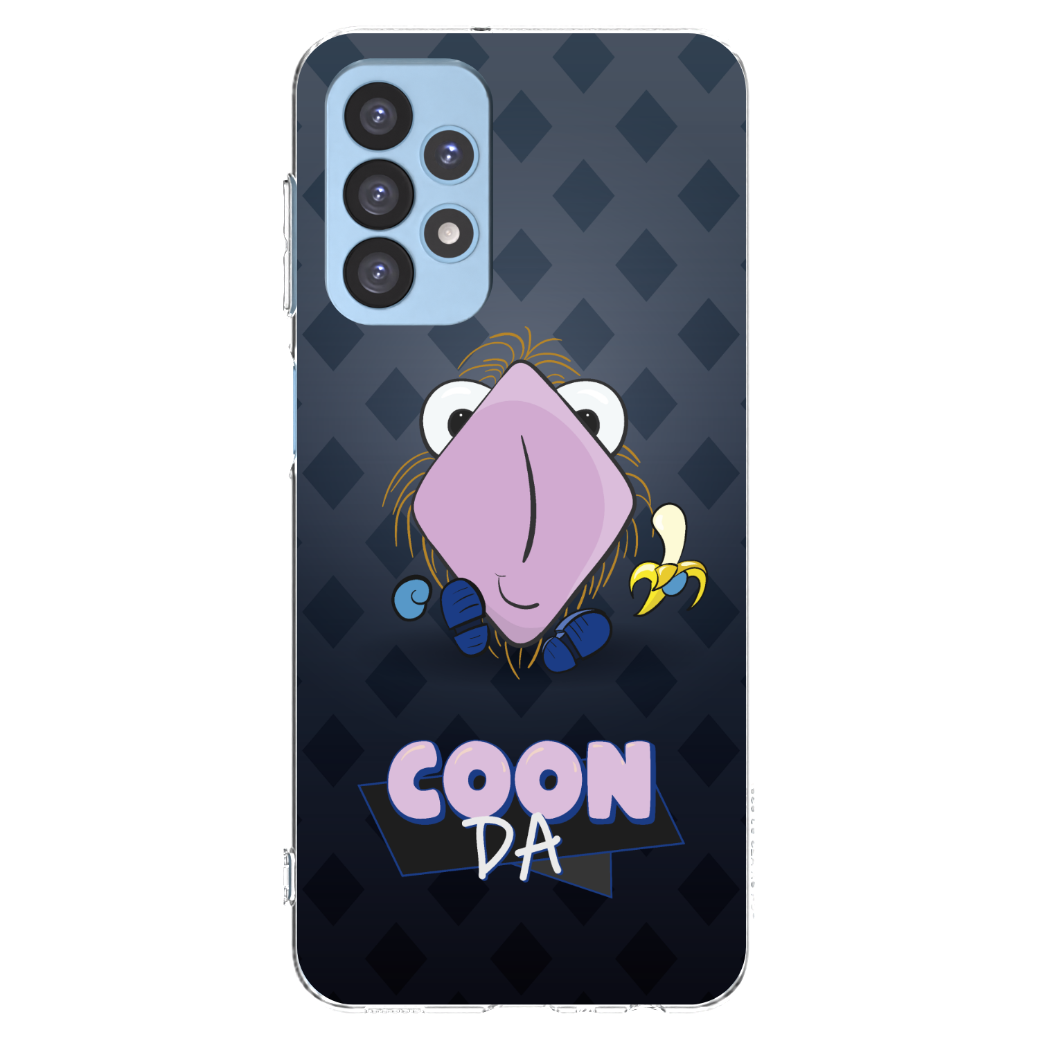 Picasee silikónový prehľadný obal pre Samsung Galaxy A23 A235F 4G - COONDA chlupatka - tmavá