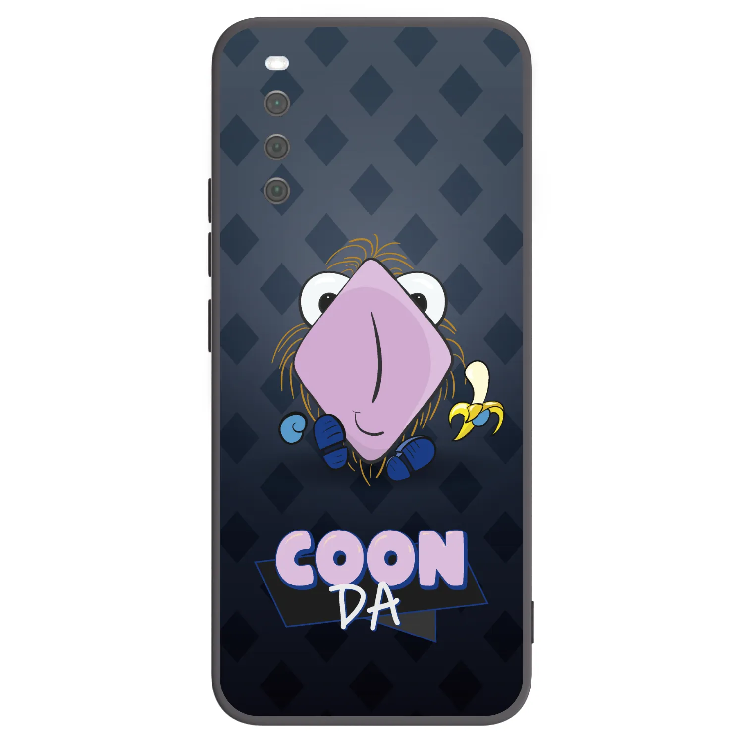 Picasee silikónový čierny obal pre Sony Xperia 10 III - COONDA chlupatka - tmavá