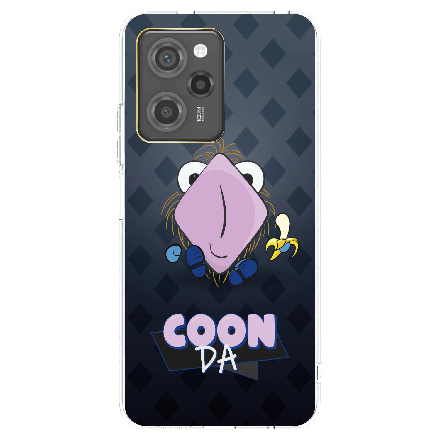 Picasee silikónový prehľadný obal pre Xiaomi Poco X5 Pro - COONDA chlupatka - tmavá