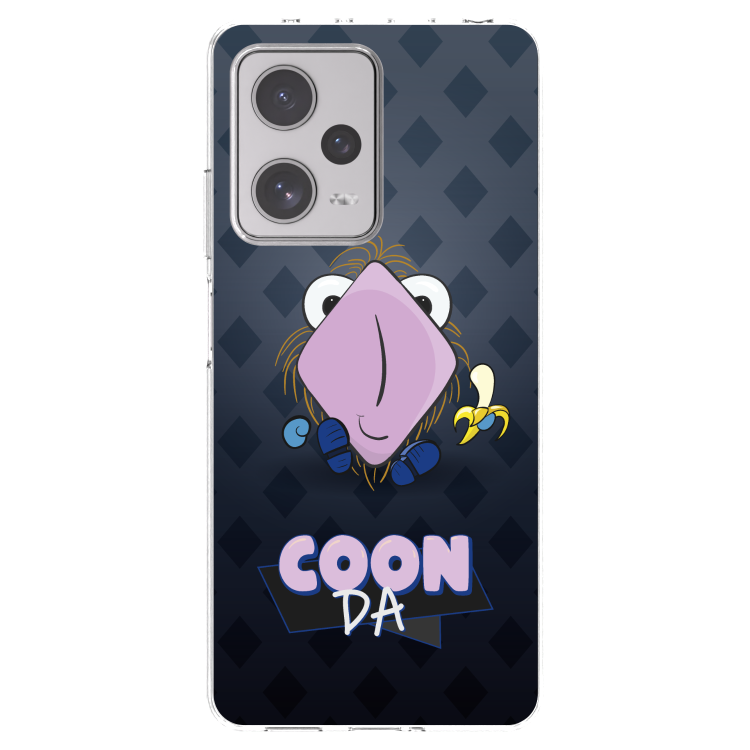 Picasee silikónový prehľadný obal pre Xiaomi Redmi Note 12 Pro+ 5G - COONDA chlupatka - tmavá