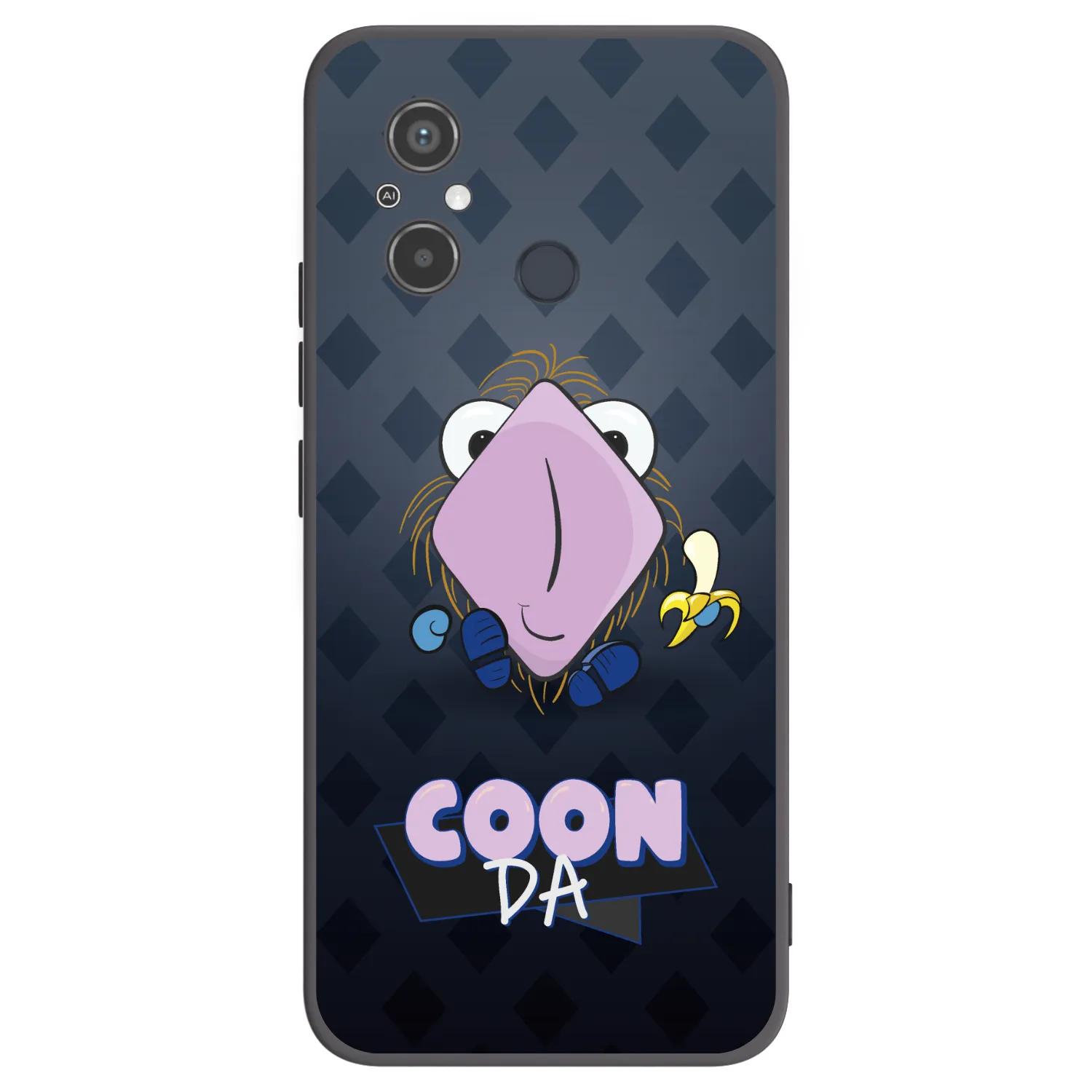 Picasee silikónový čierny obal pre Xiaomi Redmi 12C - COONDA chlupatka - tmavá
