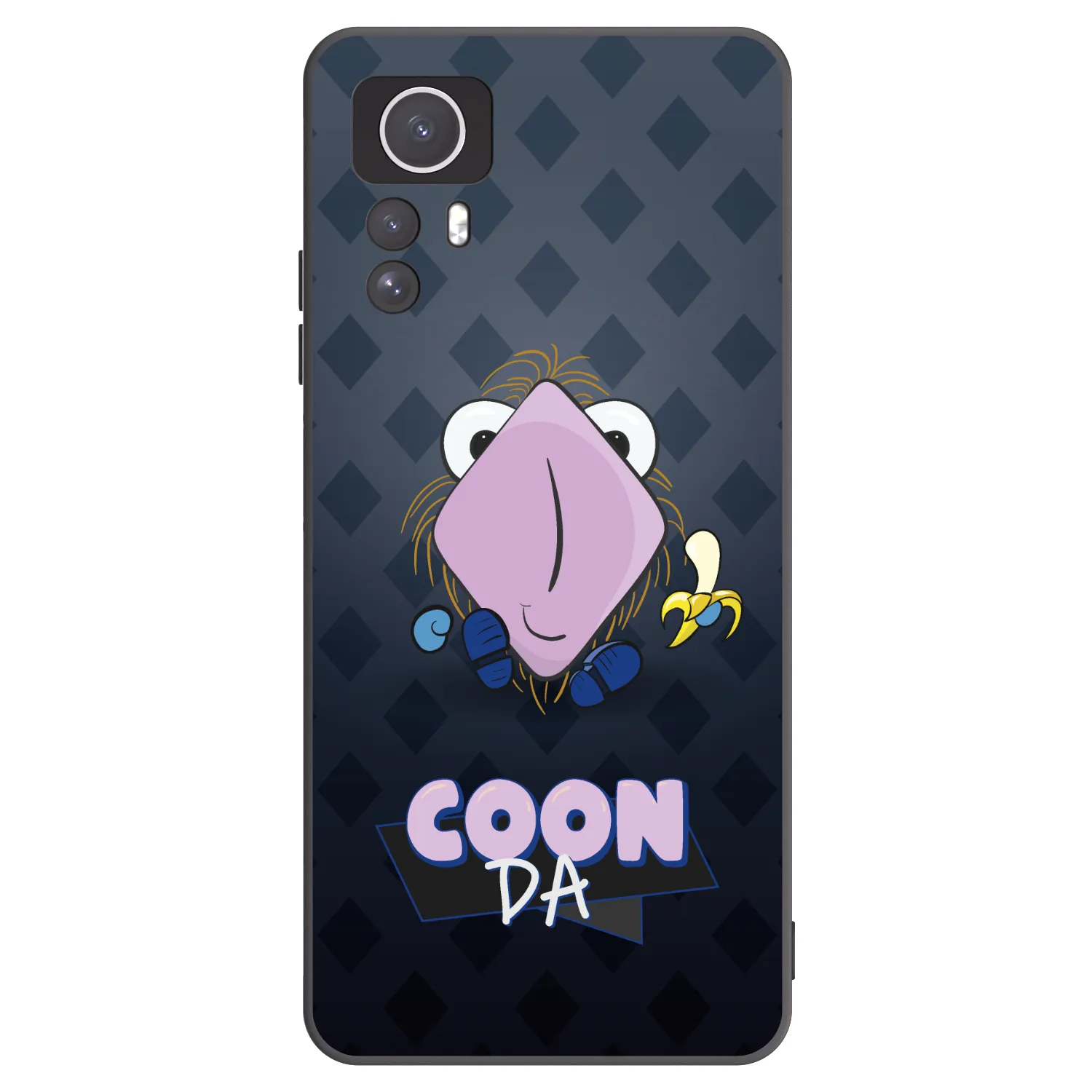 Picasee silikónový čierny obal pre Xiaomi Redmi Note 12S - COONDA chlupatka - tmavá