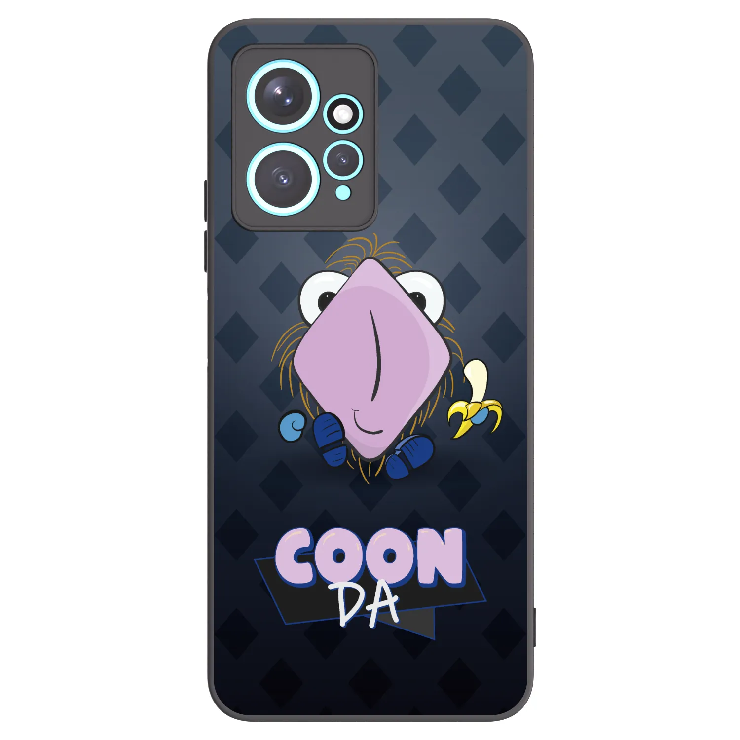 Silikónový čierny obal pre Xiaomi Redmi Note 12 4G - COONDA chlupatka - tmavá