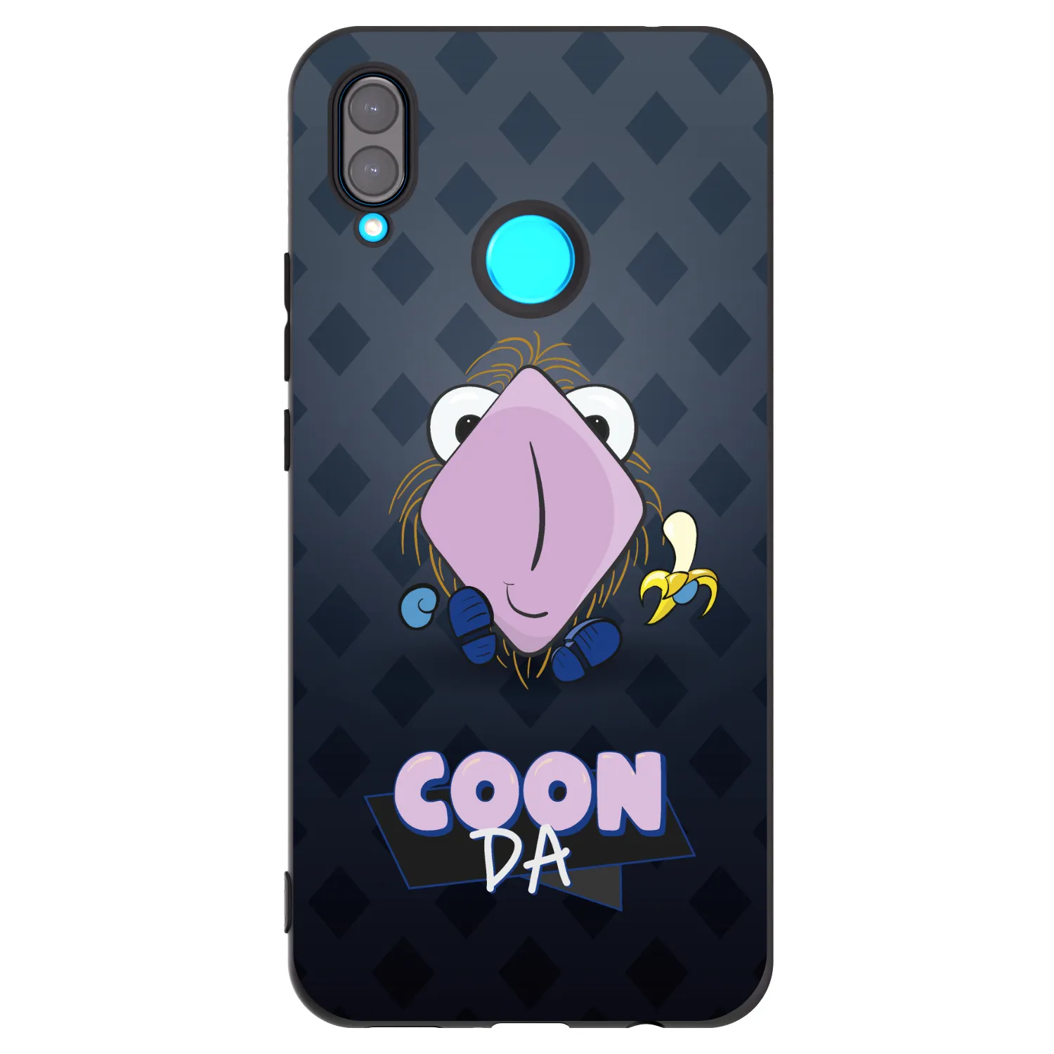 Picasee silikónový čierny obal pre Huawei Nova 3 - COONDA chlupatka - tmavá