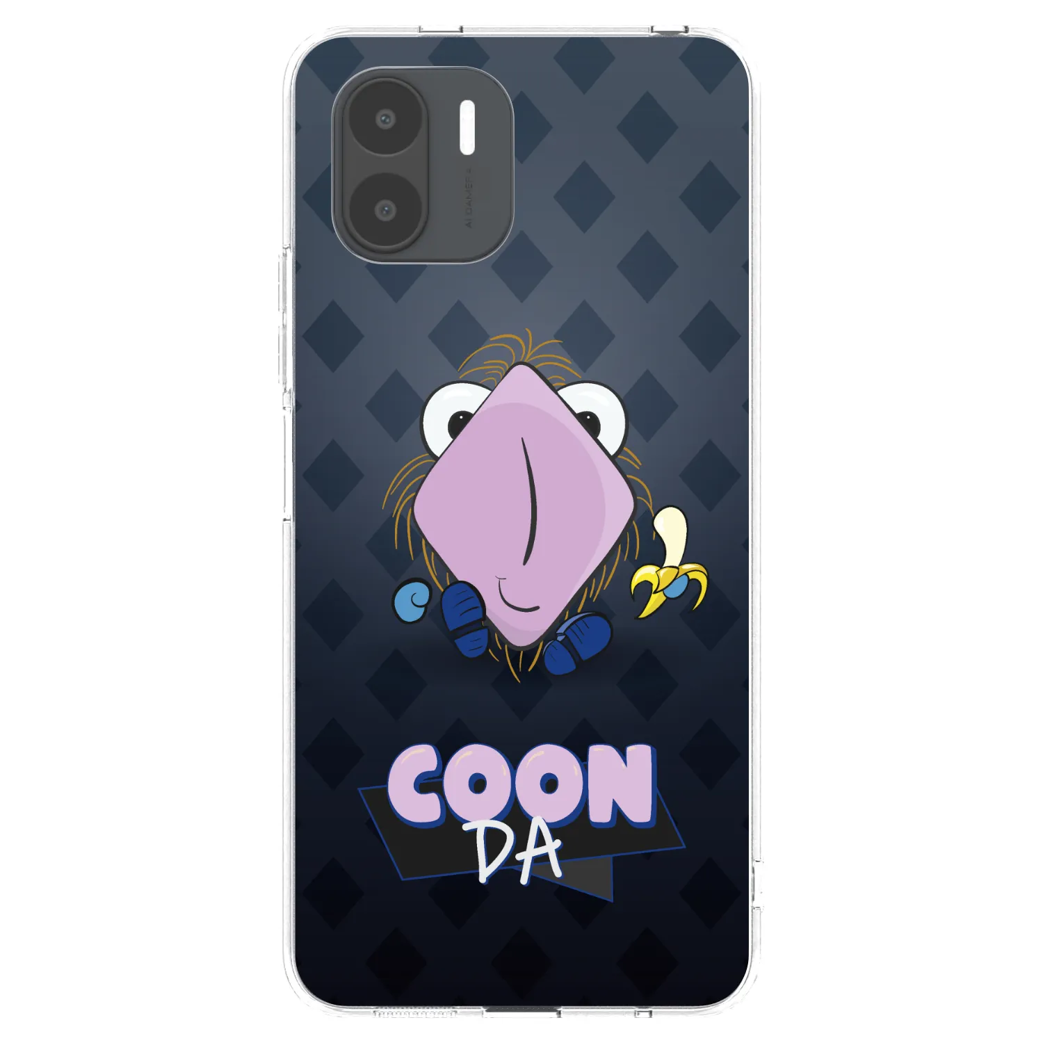 Picasee silikónový prehľadný obal pre Xiaomi Redmi A2 - COONDA chlupatka - tmavá