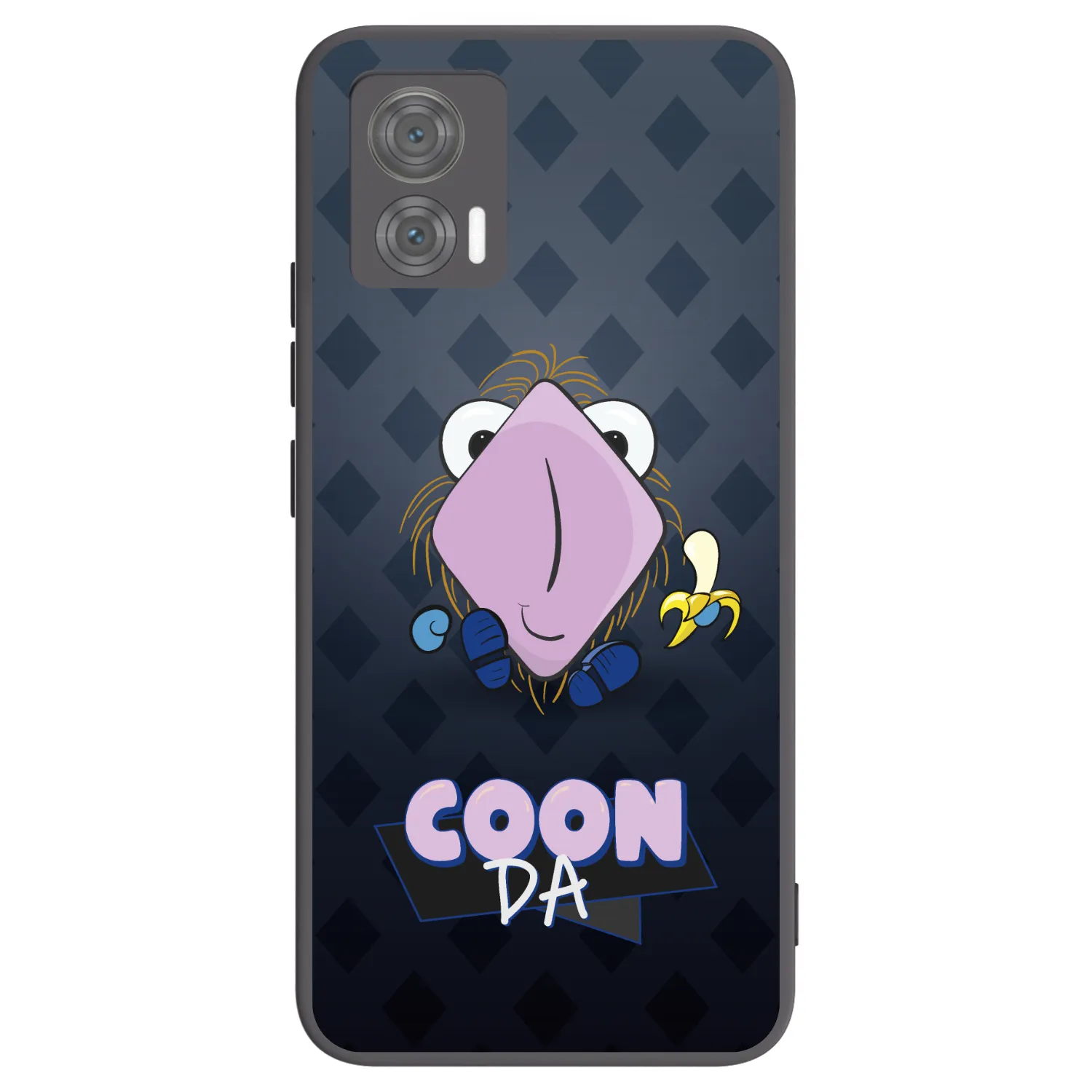 Picasee silikónový čierny obal pre Motorola Edge 30 Neo - COONDA chlupatka - tmavá