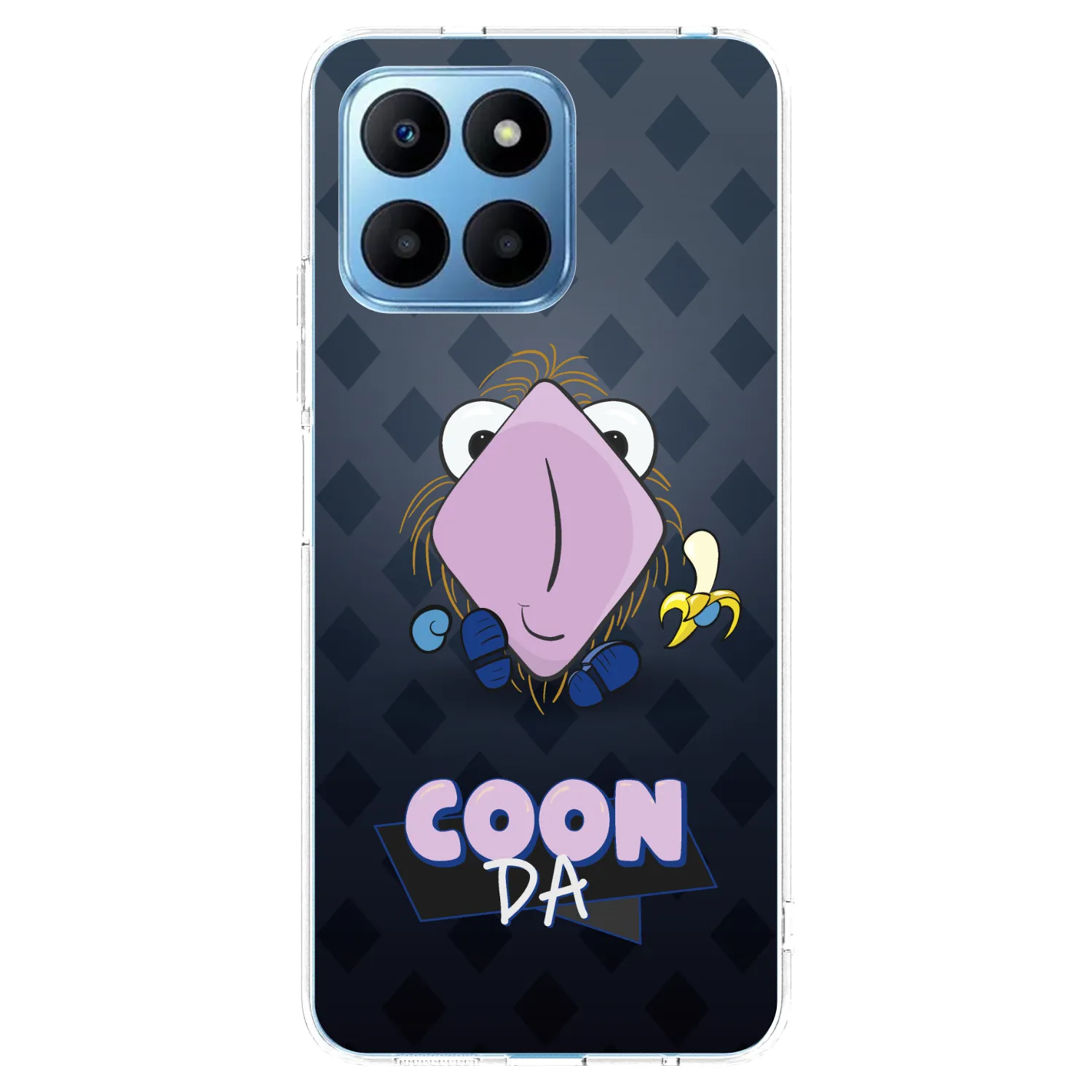 Picasee silikónový prehľadný obal pre Honor 70 Lite - COONDA chlupatka - tmavá
