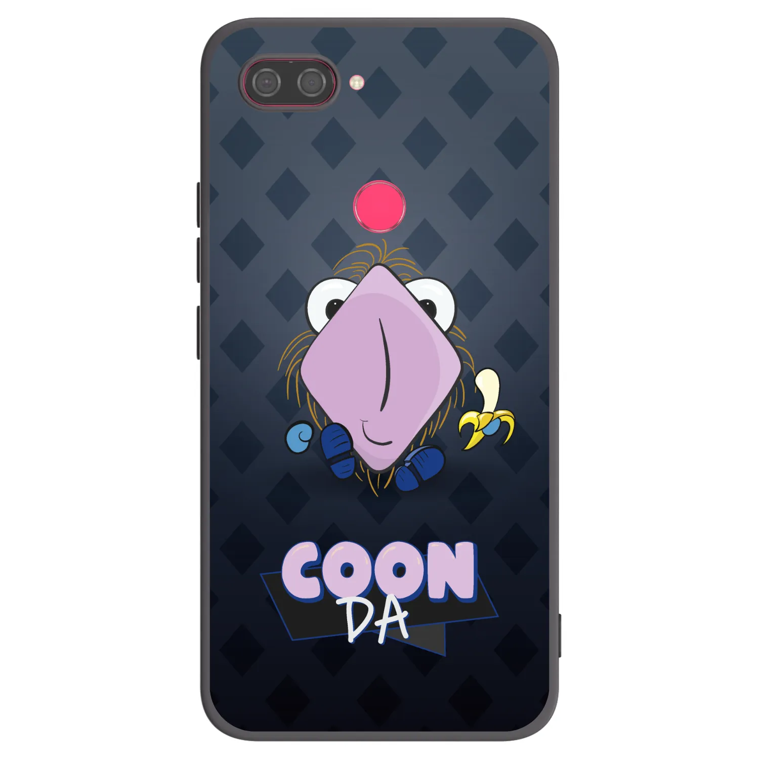 Picasee silikónový čierny obal pre Xiaomi Mi 8 Lite - COONDA chlupatka - tmavá
