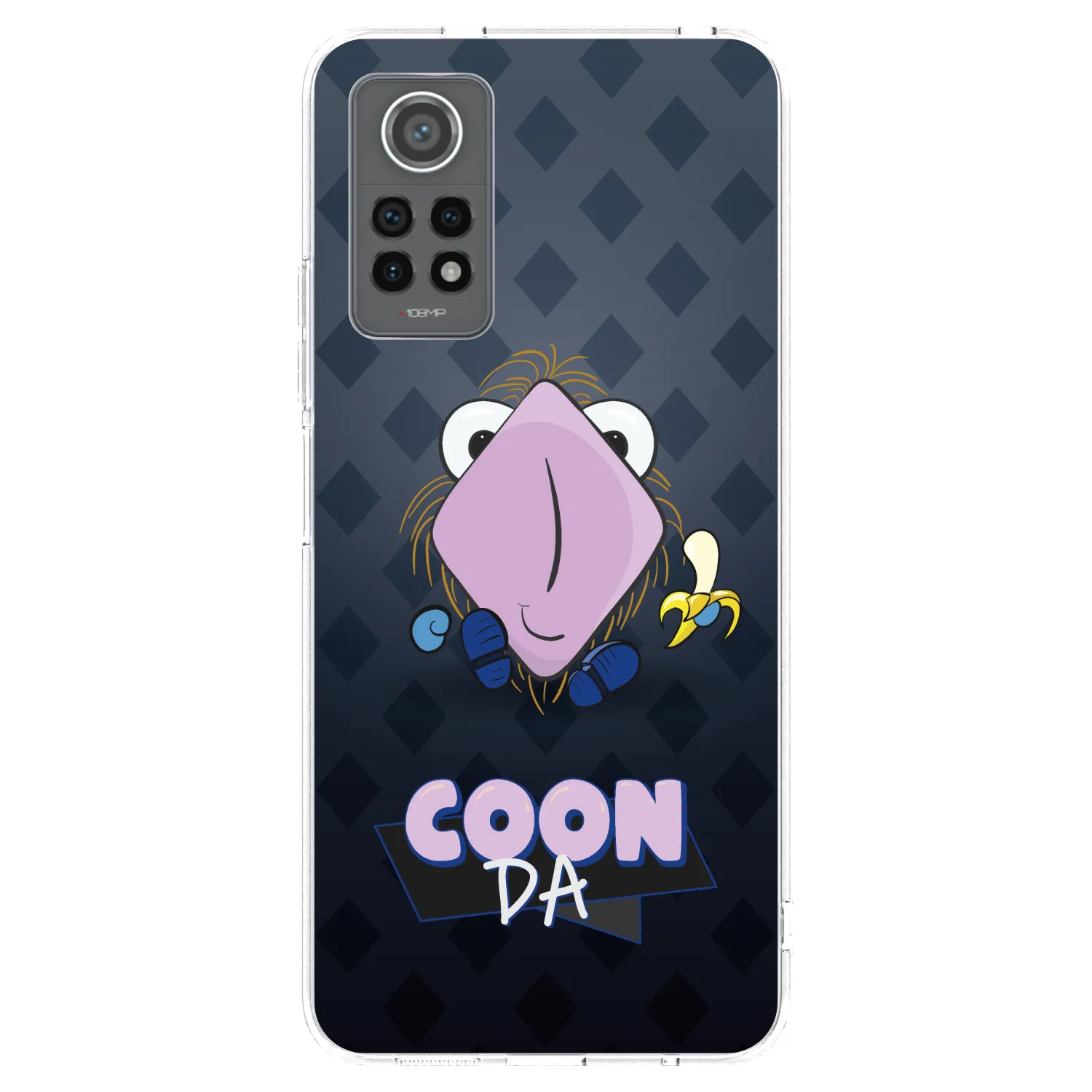 Picasee silikónový prehľadný obal pre Xiaomi Redmi Note 12 Pro 4G - COONDA chlupatka - tmavá