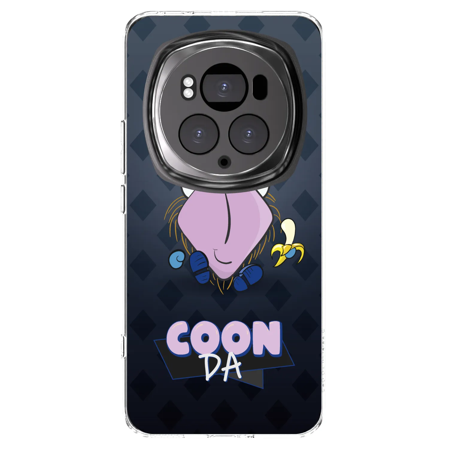 Picasee silikónový prehľadný obal pre Honor Magic6 Pro - COONDA chlupatka - tmavá