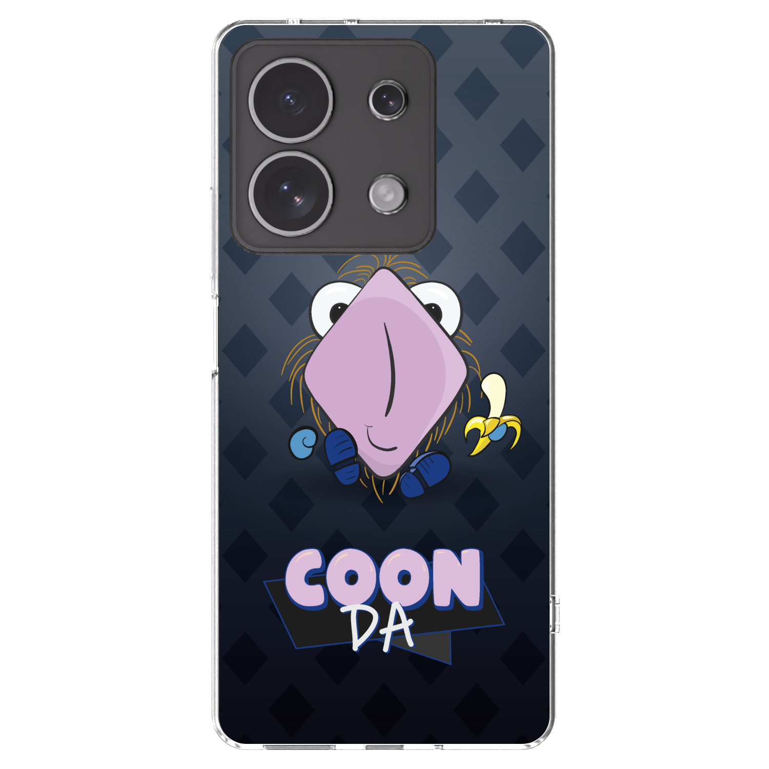 Picasee silikónový prehľadný obal pre Xiaomi Redmi Note 13 4G - COONDA chlupatka - tmavá
