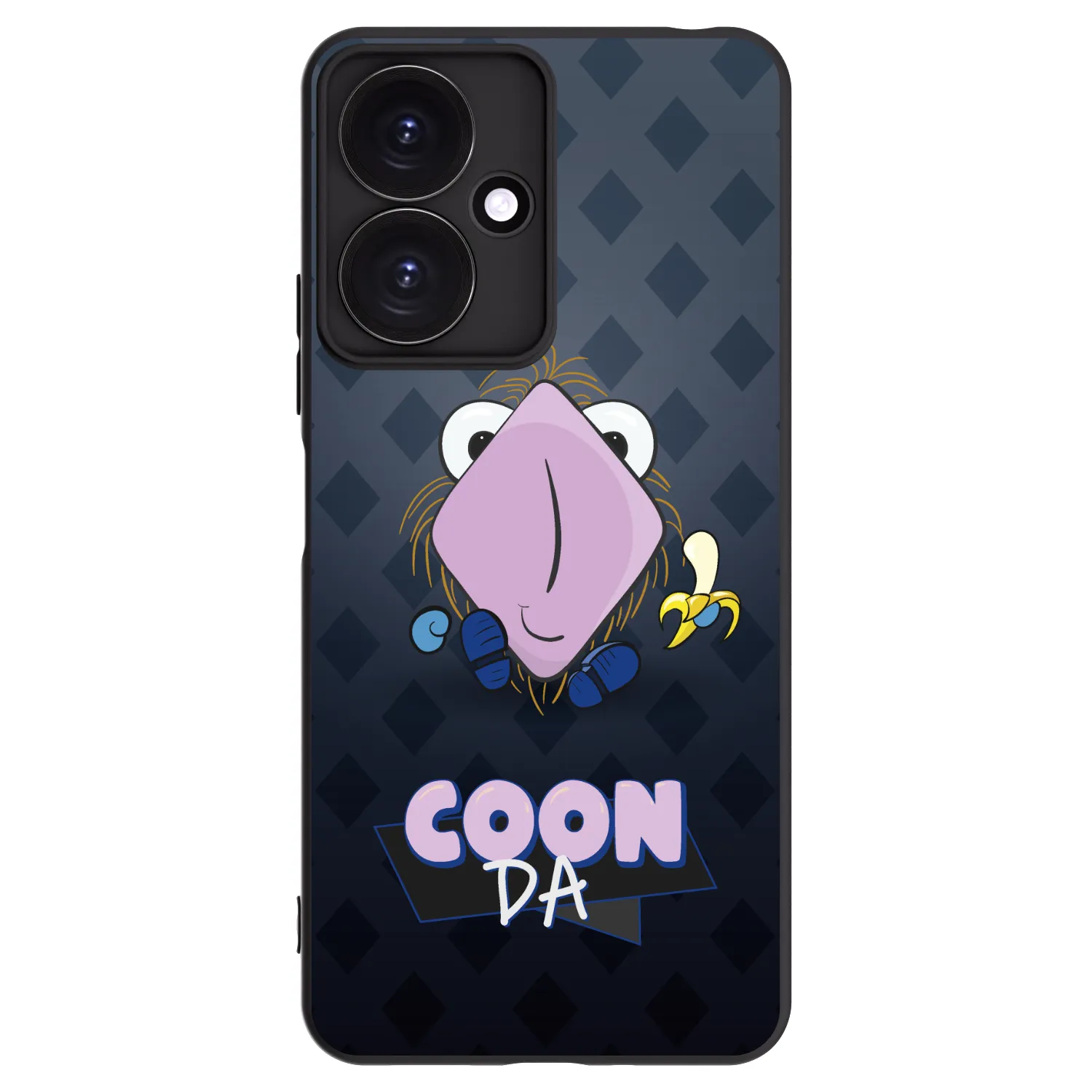 Picasee silikónový čierny obal pre Xiaomi Redmi 13C 5G - COONDA chlupatka - tmavá
