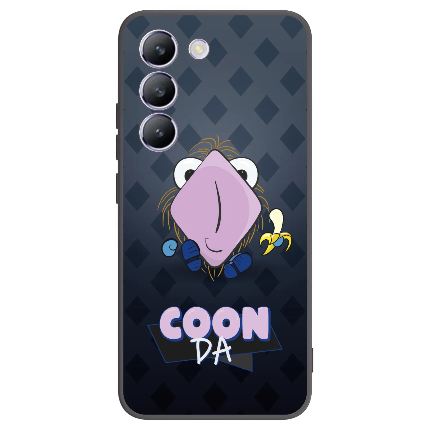 Picasee silikónový čierny obal pre Vivo V40 SE 5G - COONDA chlupatka - tmavá