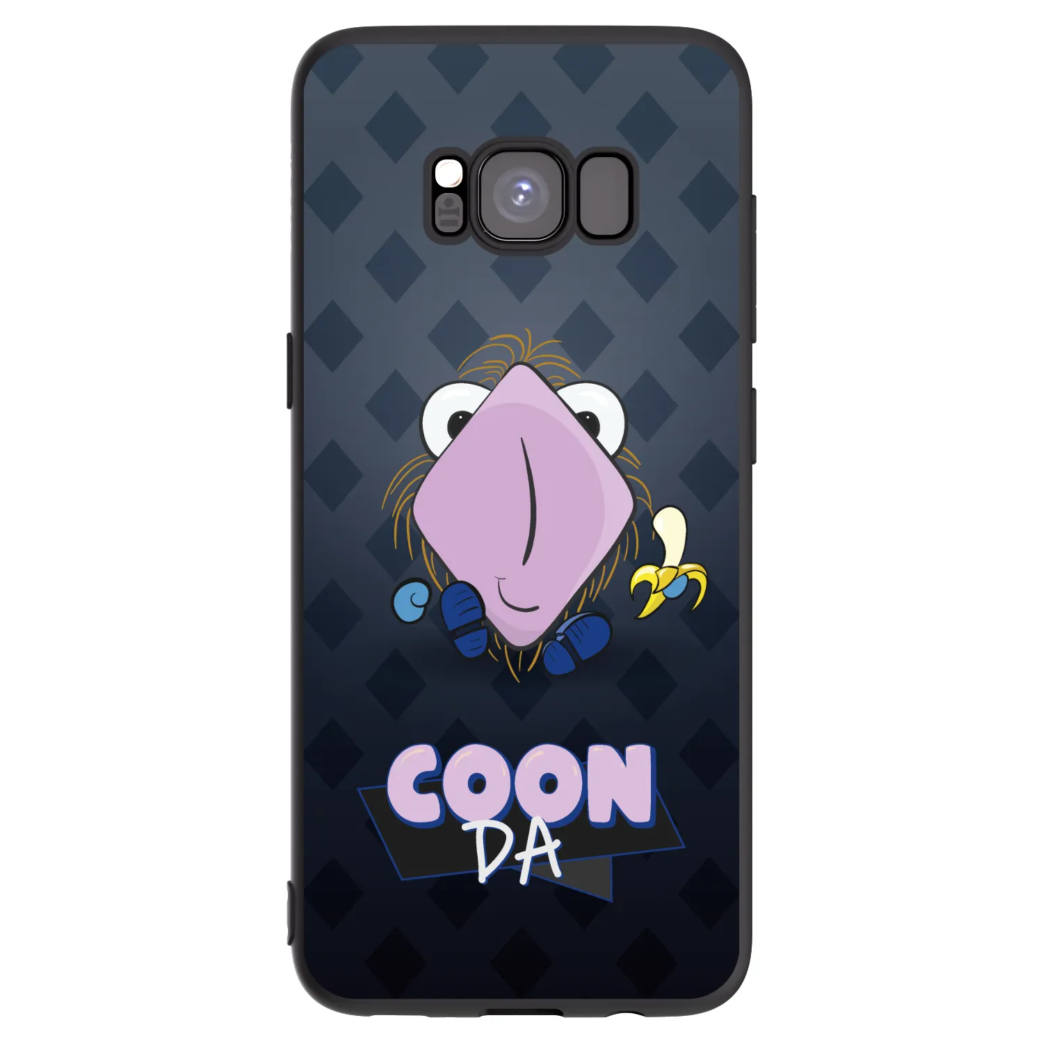 Picasee silikónový čierny obal pre Samsung Galaxy S8 G950F - COONDA chlupatka - tmavá