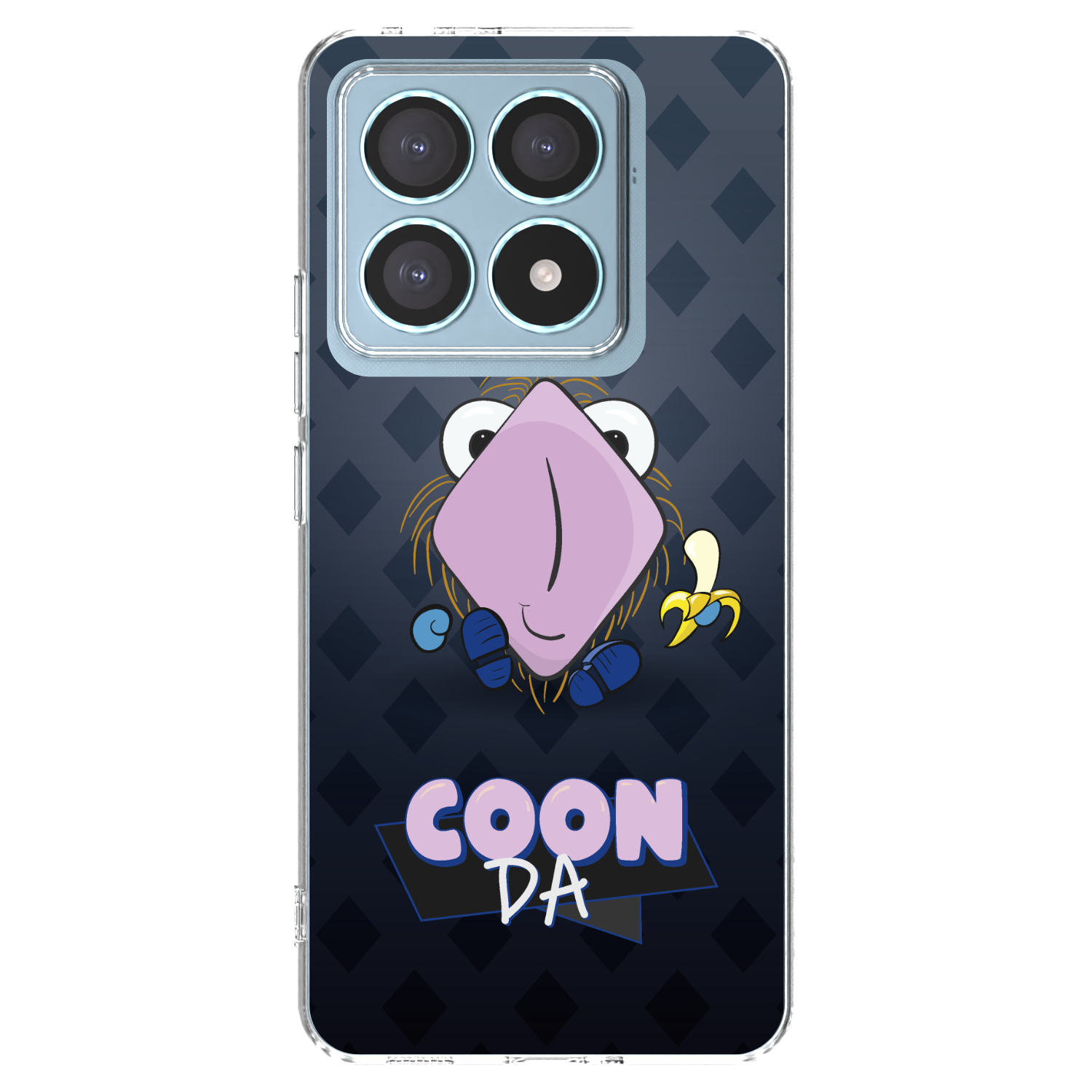 Picasee silikónový prehľadný obal pre Xiaomi 14T Pro - COONDA chlupatka - tmavá