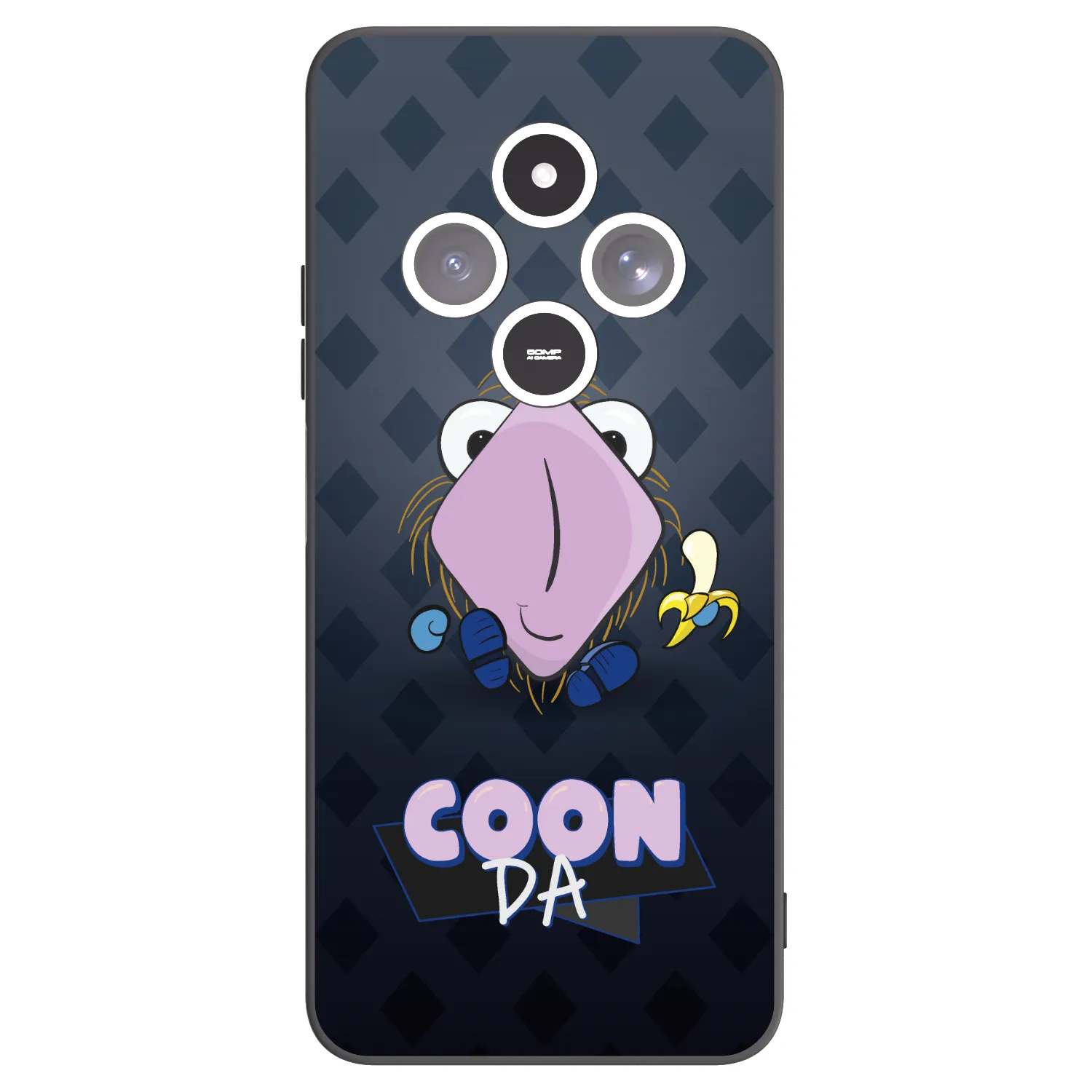Picasee silikónový čierny obal pre Xiaomi Redmi 14C - COONDA chlupatka - tmavá
