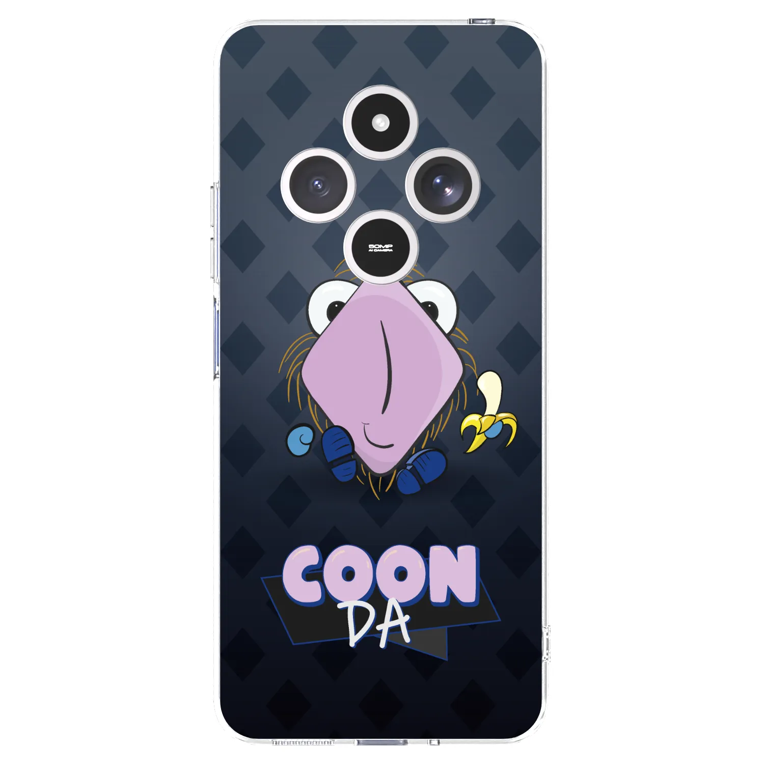 Picasee silikónový prehľadný obal pre Xiaomi Redmi 14C - COONDA chlupatka - tmavá