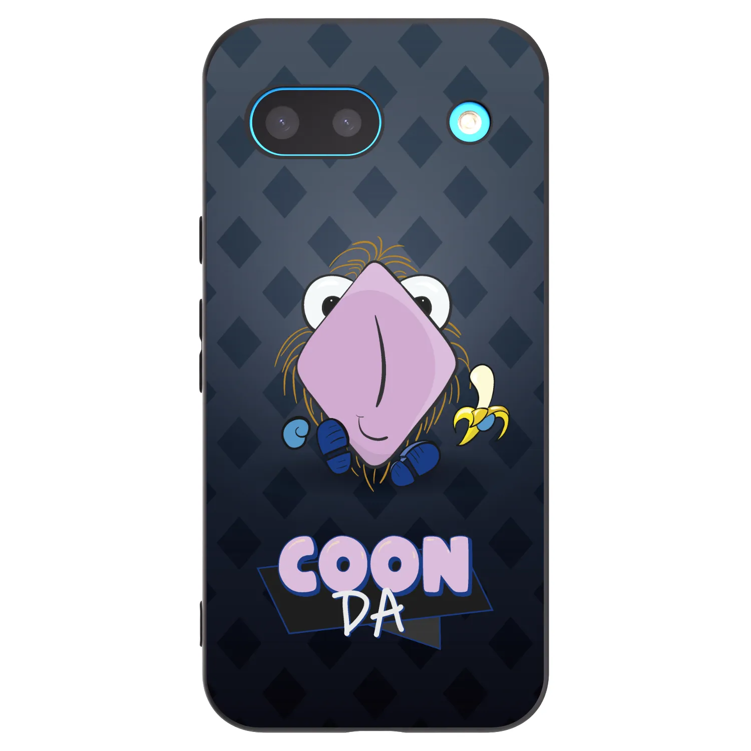 Picasee silikónový čierny obal pre Google Pixel 8a - COONDA chlupatka - tmavá