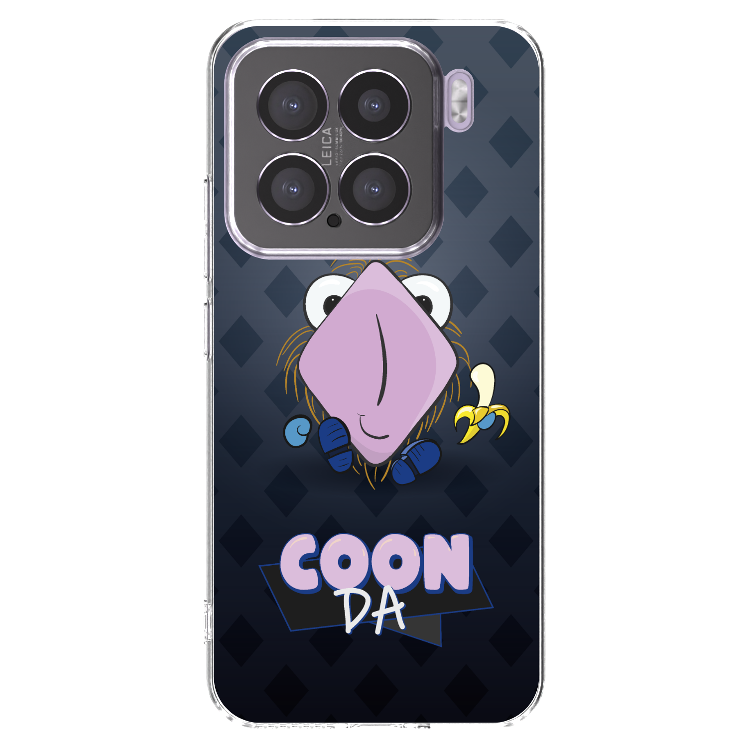 Silikónový prehľadný obal pre Xiaomi 15 - COONDA chlupatka - tmavá