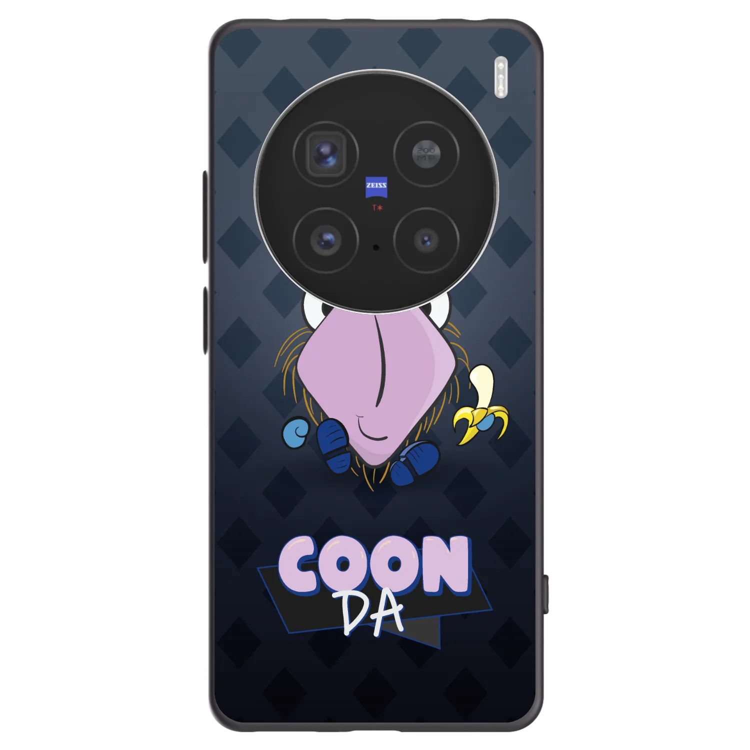 Picasee silikónový čierny obal pre Vivo X200 Pro - COONDA chlupatka - tmavá