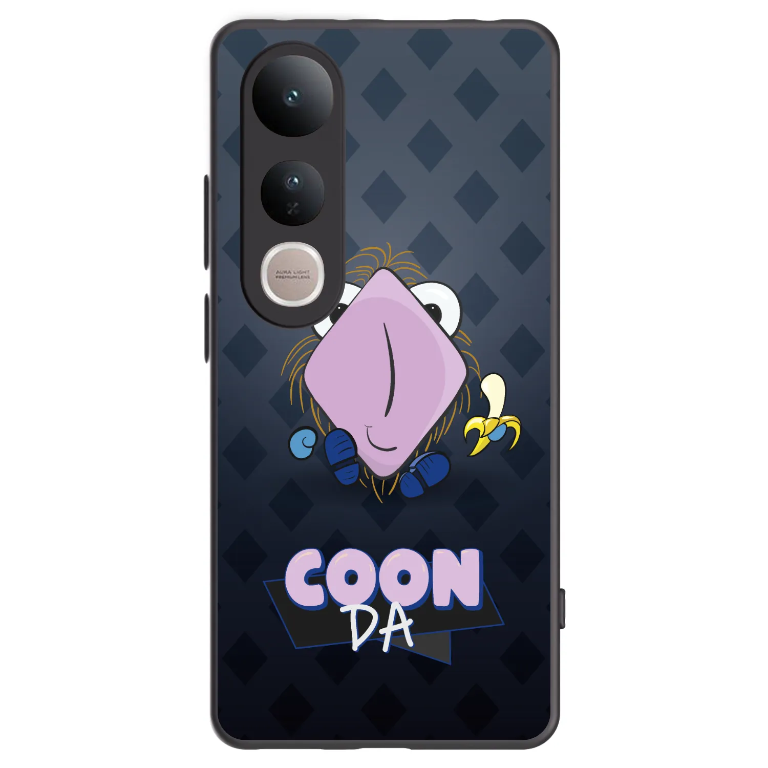 Picasee silikónový čierny obal pre Vivo V50 Lite 5G - COONDA chlupatka - tmavá