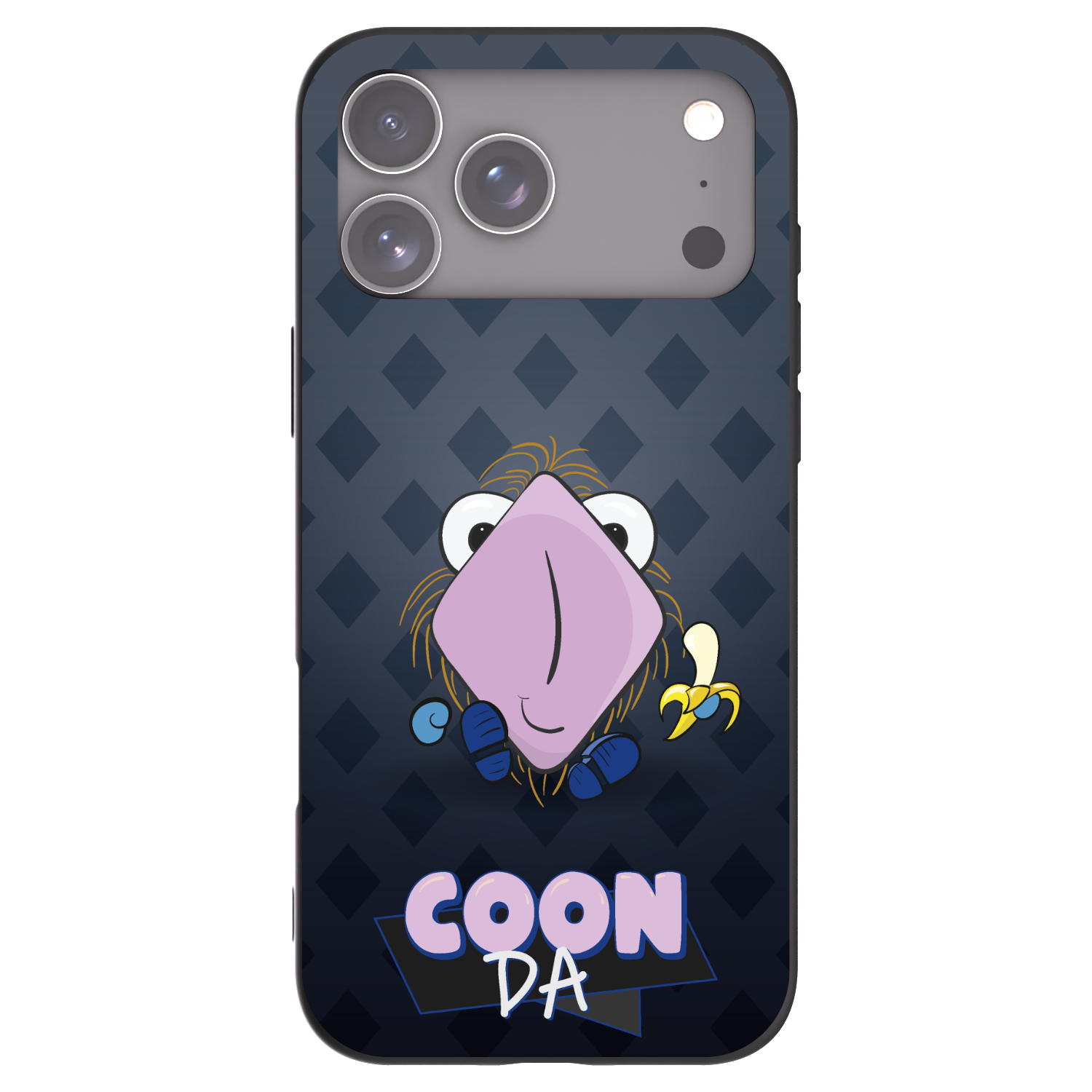 Picasee silikónový čierny obal pre Apple iPhone 17 Pro Max - COONDA chlupatka - tmavá