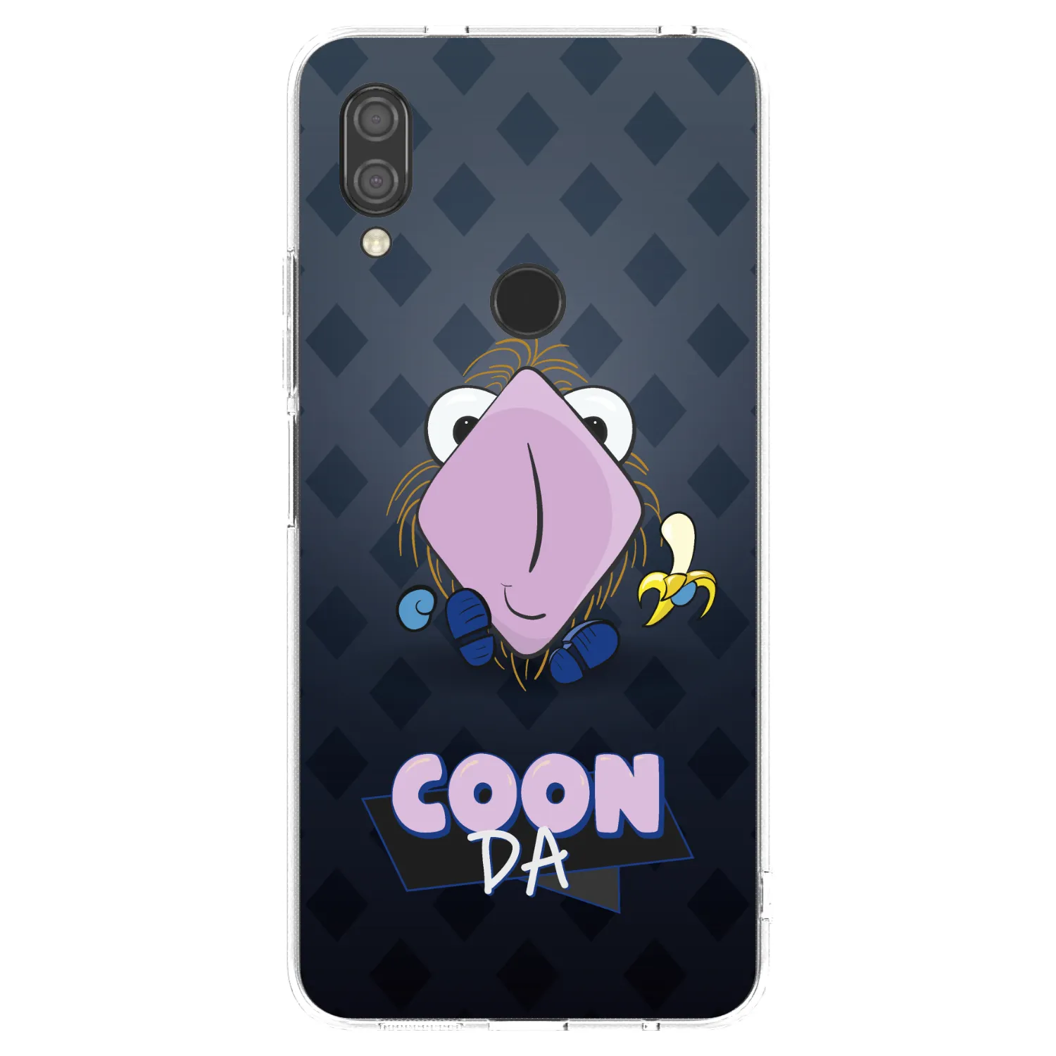 Picasee silikónový prehľadný obal pre Xiaomi Redmi 7 - COONDA chlupatka - tmavá