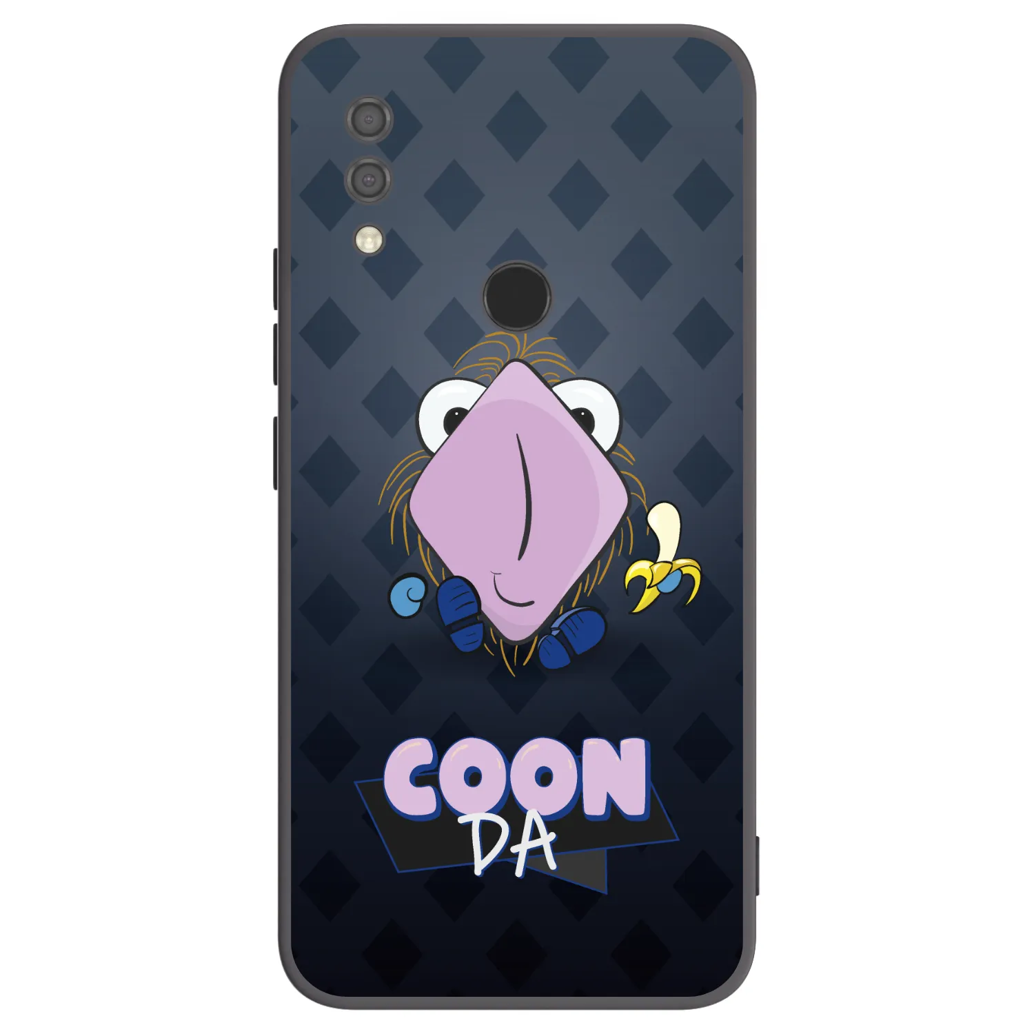 Picasee silikónový čierny obal pre Xiaomi Redmi 7 - COONDA chlupatka - tmavá