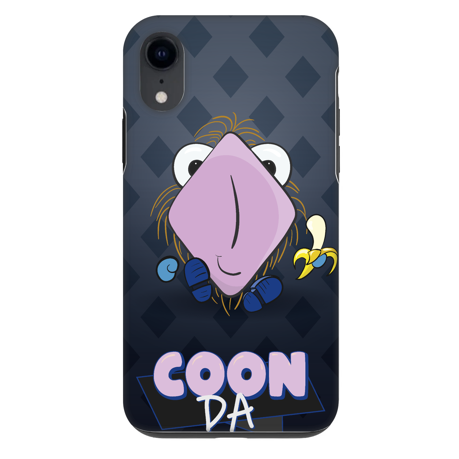 Picasee Fashion Case pre Apple iPhone XR - COONDA chlupatka - tmavá
