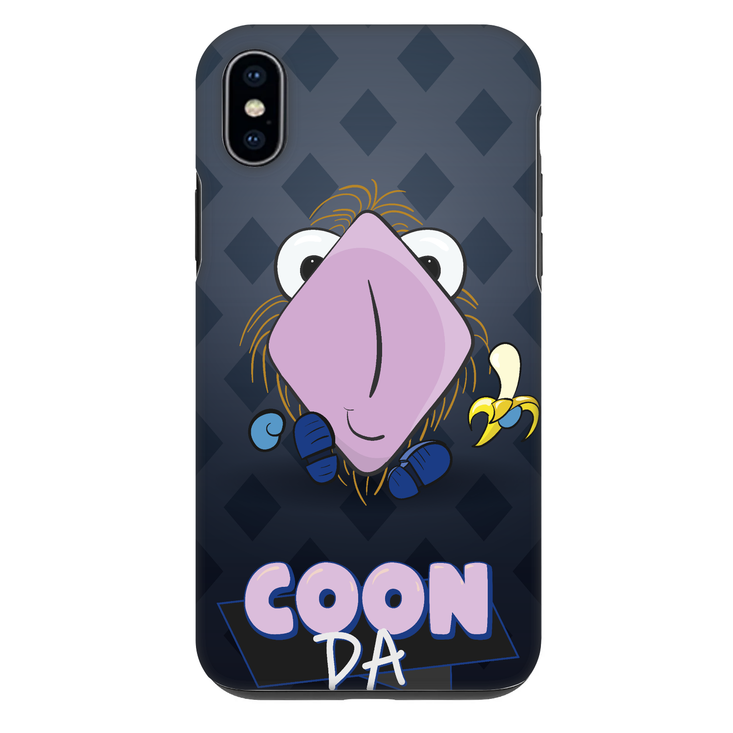 Picasee Fashion Case pre Apple iPhone XS Max - COONDA chlupatka - tmavá