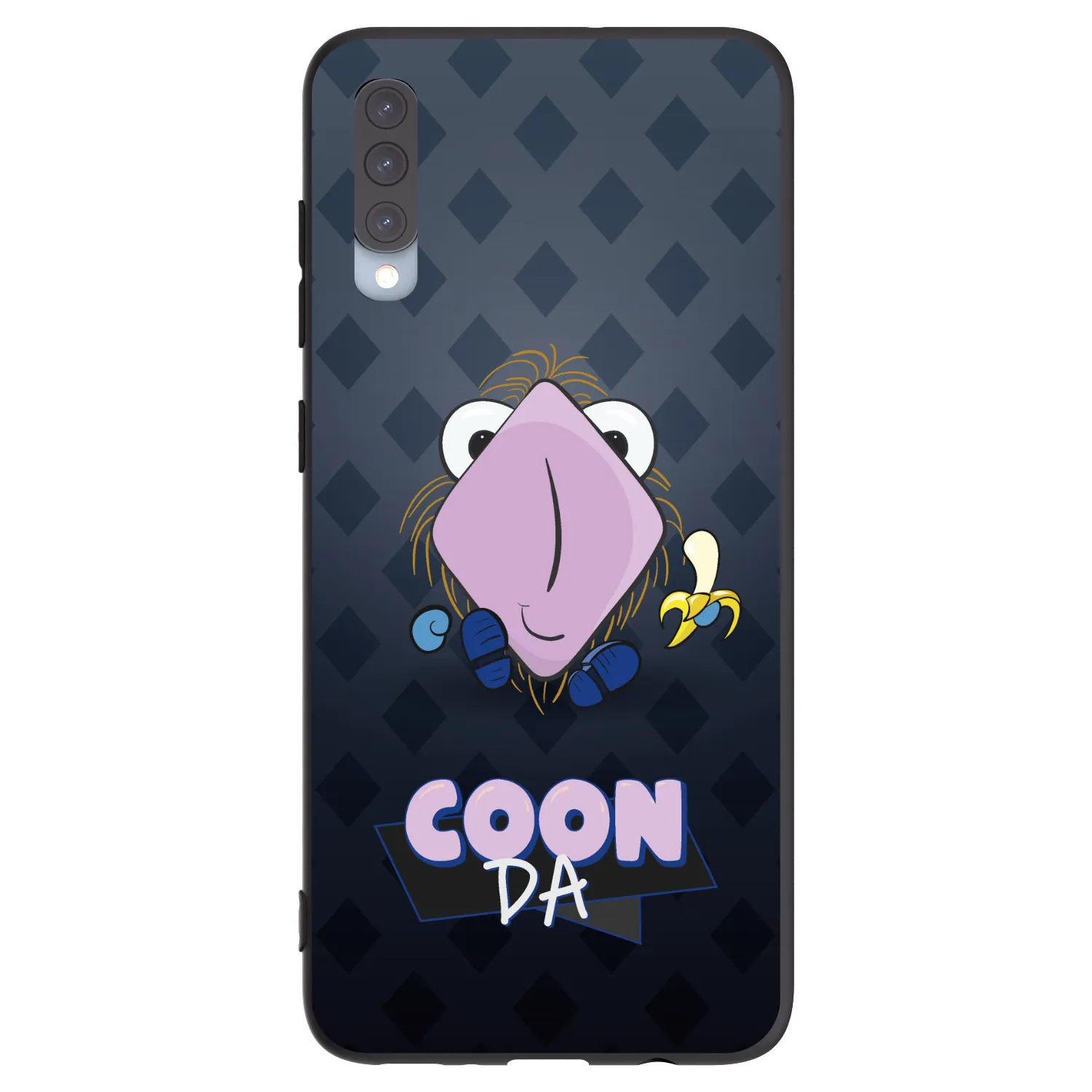 Picasee silikónový čierny obal pre Samsung Galaxy A70 A705F - COONDA chlupatka - tmavá