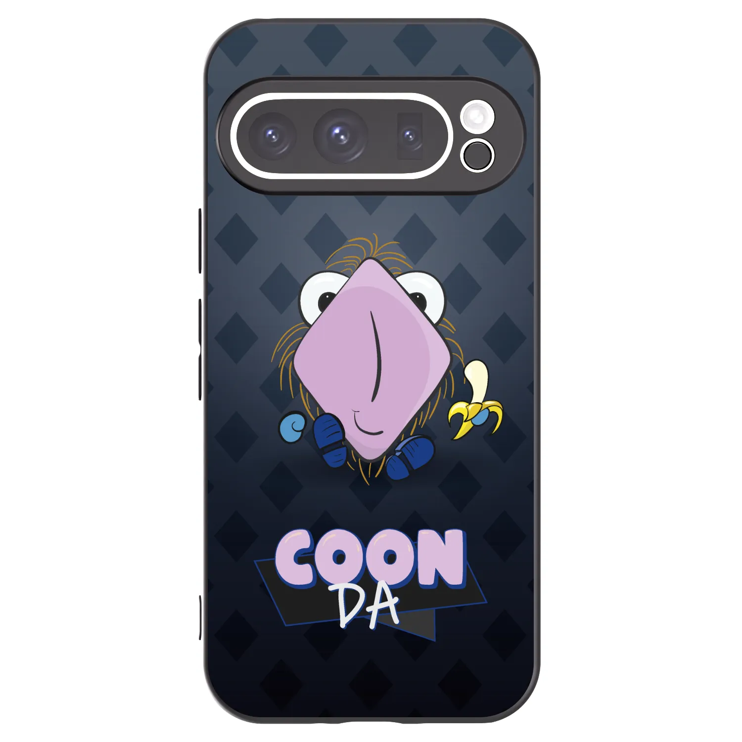 Picasee silikónový čierny obal pre Google Pixel 9 Pro XL - COONDA chlupatka - tmavá