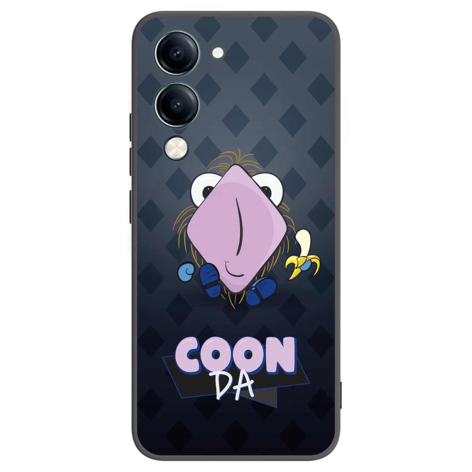 Picasee silikónový čierny obal pre Vivo Y29s 5G - COONDA chlupatka - tmavá