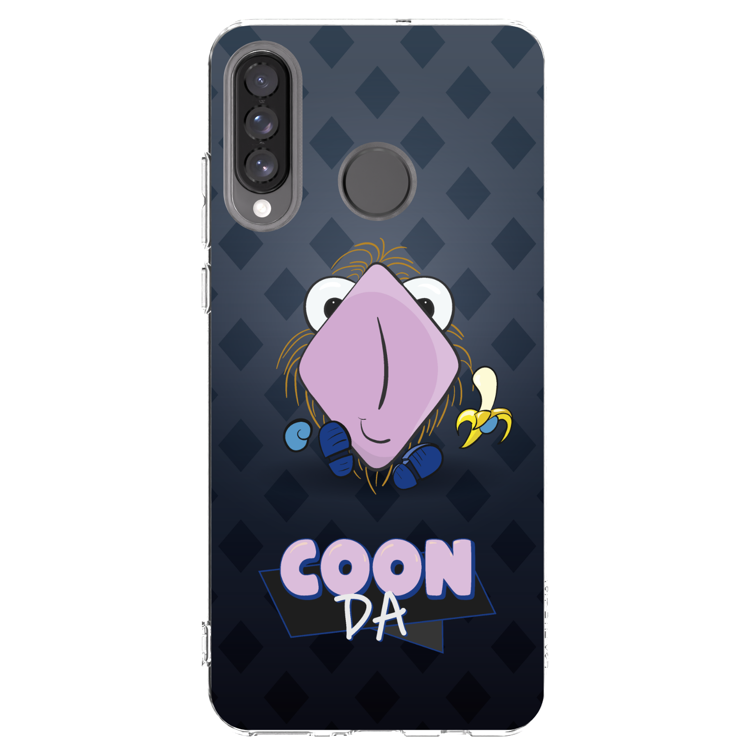Picasee silikónový prehľadný obal pre Huawei P30 Lite - COONDA chlupatka - tmavá