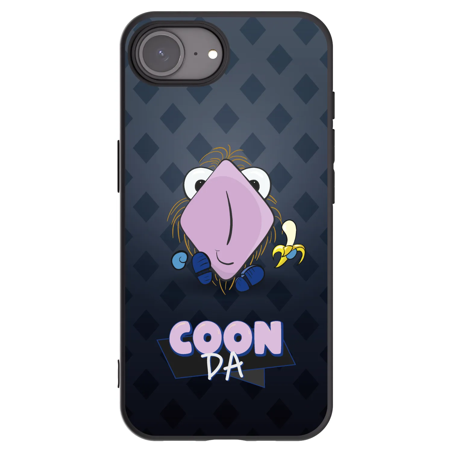 Picasee silikónový čierny obal pre Apple iPhone 17e - COONDA chlupatka - tmavá