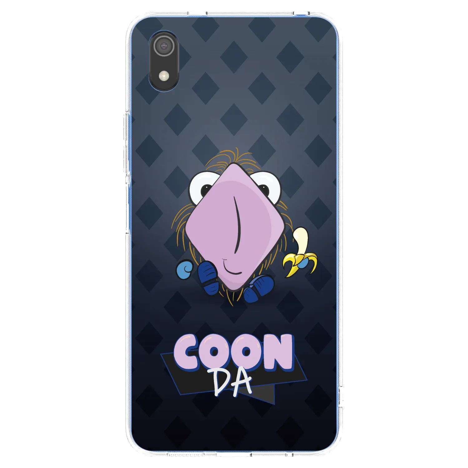 Picasee silikónový prehľadný obal pre Xiaomi Redmi 7A - COONDA chlupatka - tmavá