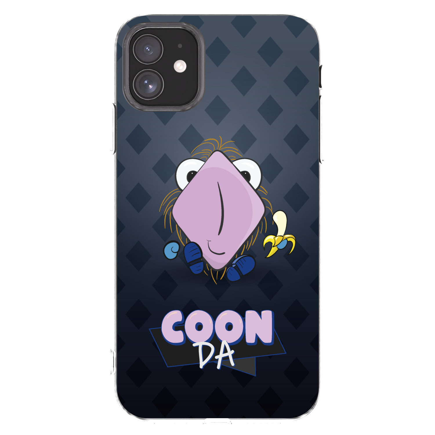 Picasee silikónový prehľadný obal pre Apple iPhone 11 - COONDA chlupatka - tmavá