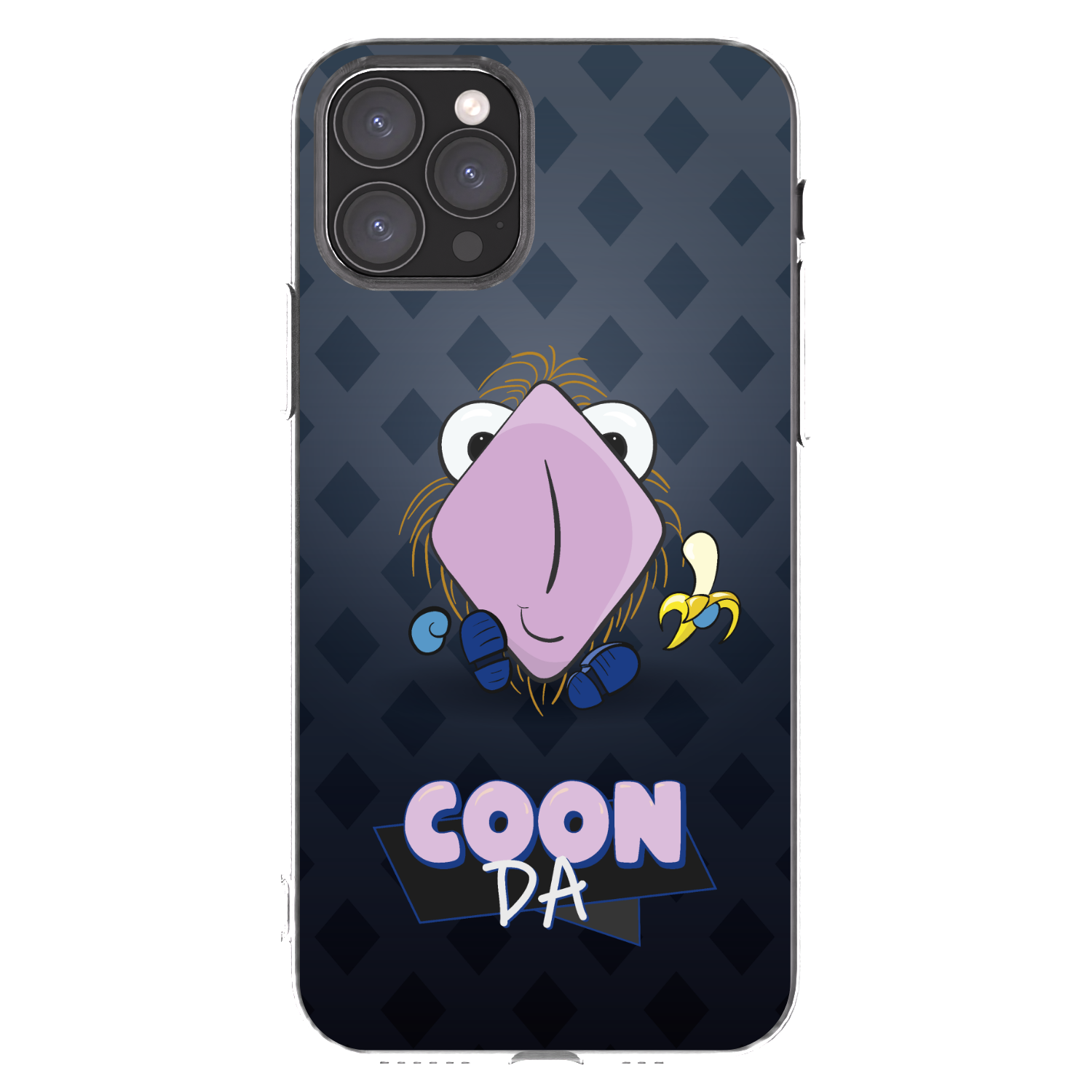 Picasee silikónový prehľadný obal pre Apple iPhone 11 Pro - COONDA chlupatka - tmavá