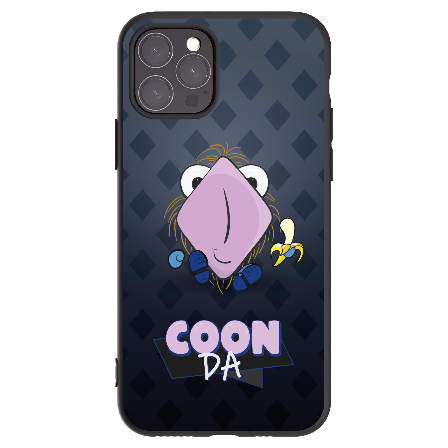 Picasee silikónový čierny obal pre Apple iPhone 11 Pro - COONDA chlupatka - tmavá