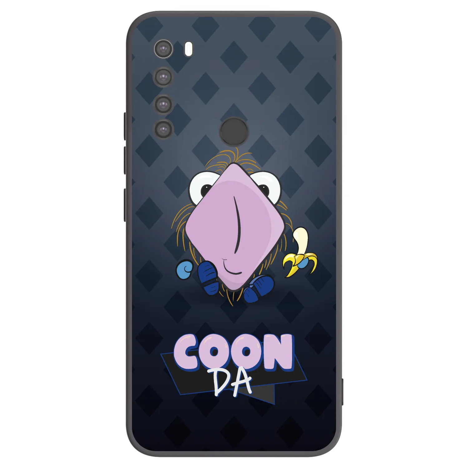 Picasee silikónový čierny obal pre Xiaomi Redmi Note 8 - COONDA chlupatka - tmavá