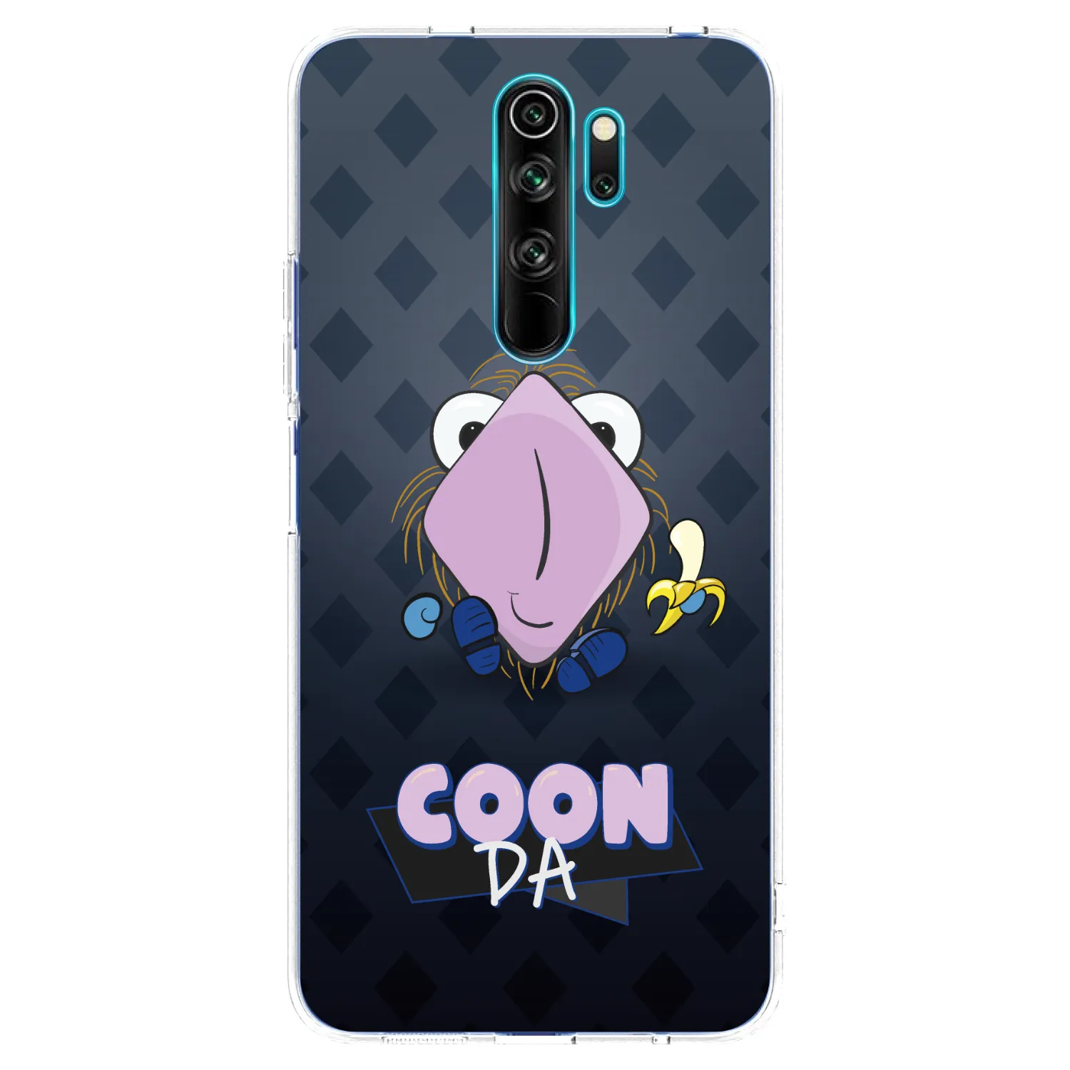 Picasee silikónový prehľadný obal pre Xiaomi Redmi Note 8 Pro - COONDA chlupatka - tmavá