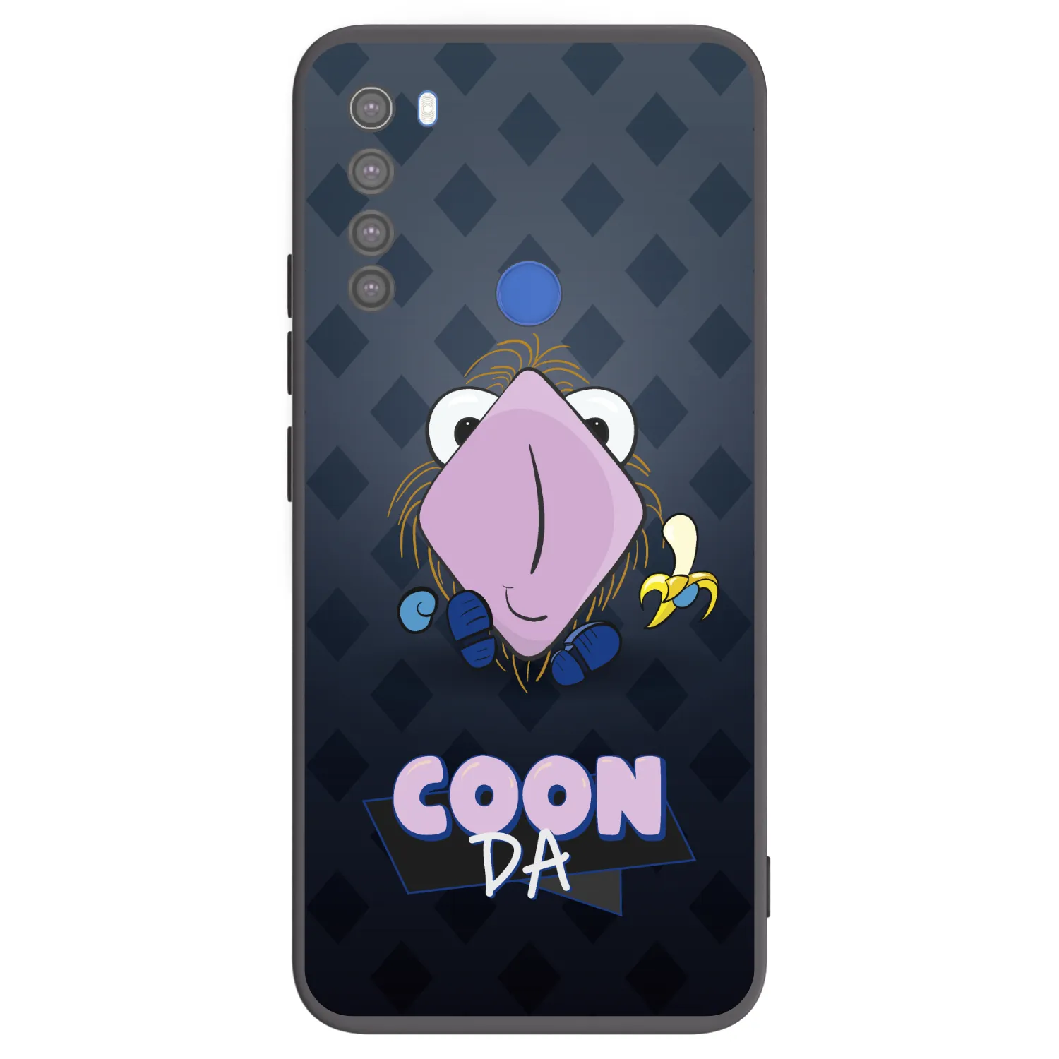 Picasee silikónový čierny obal pre Xiaomi Redmi Note 8T - COONDA chlupatka - tmavá