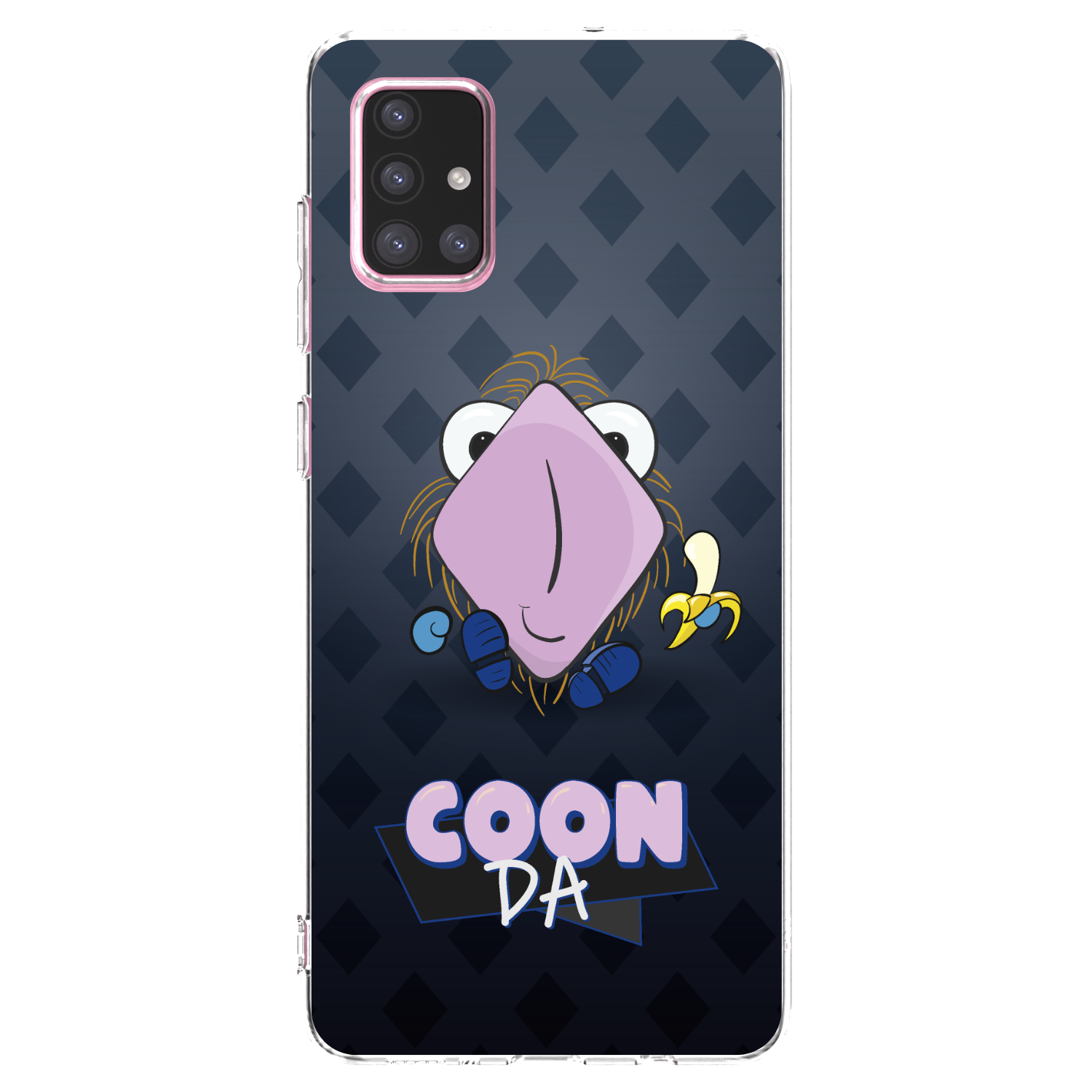 Picasee silikónový prehľadný obal pre Samsung Galaxy A71 A715F - COONDA chlupatka - tmavá