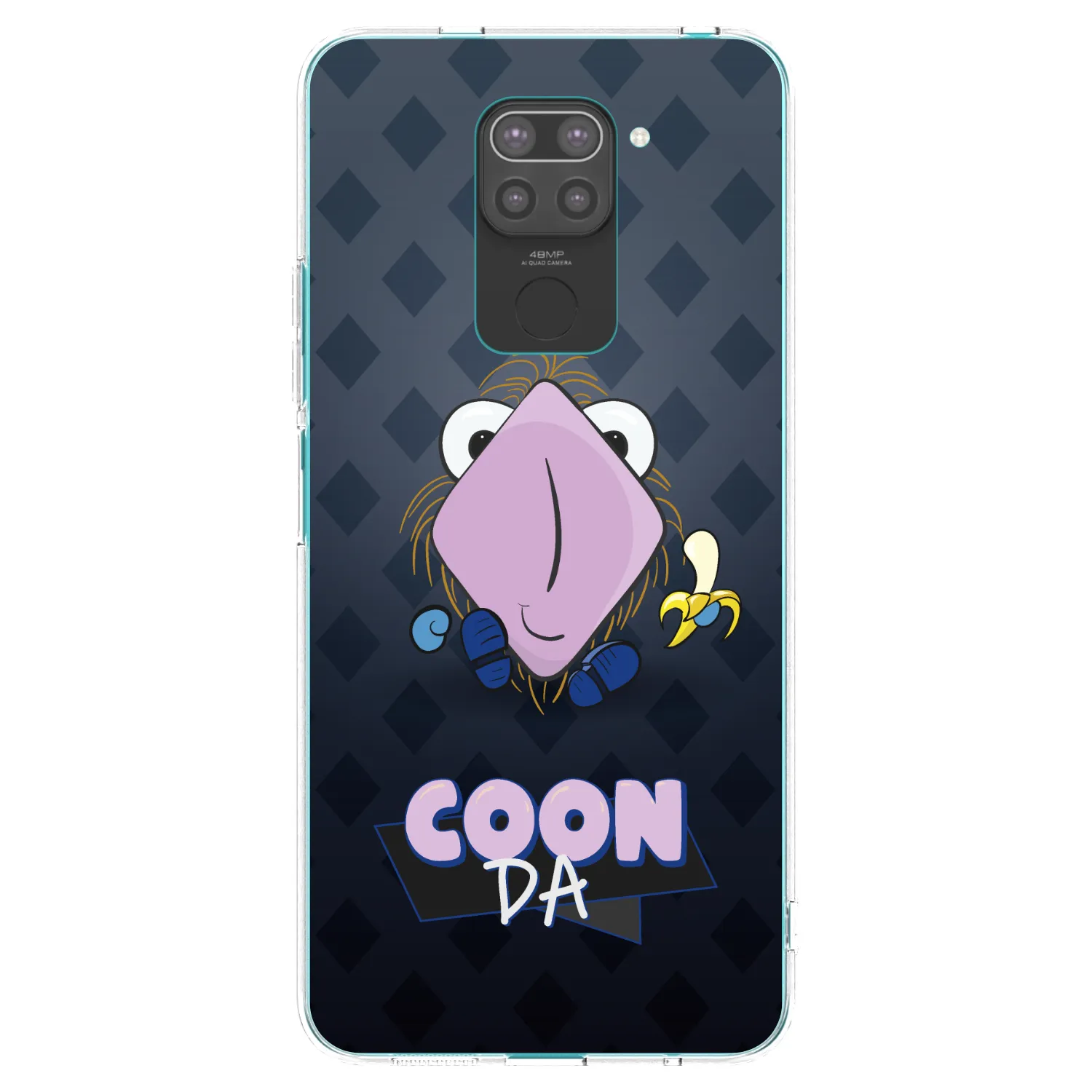 Picasee silikónový čierny obal pre Xiaomi Redmi Note 9 - COONDA chlupatka - tmavá