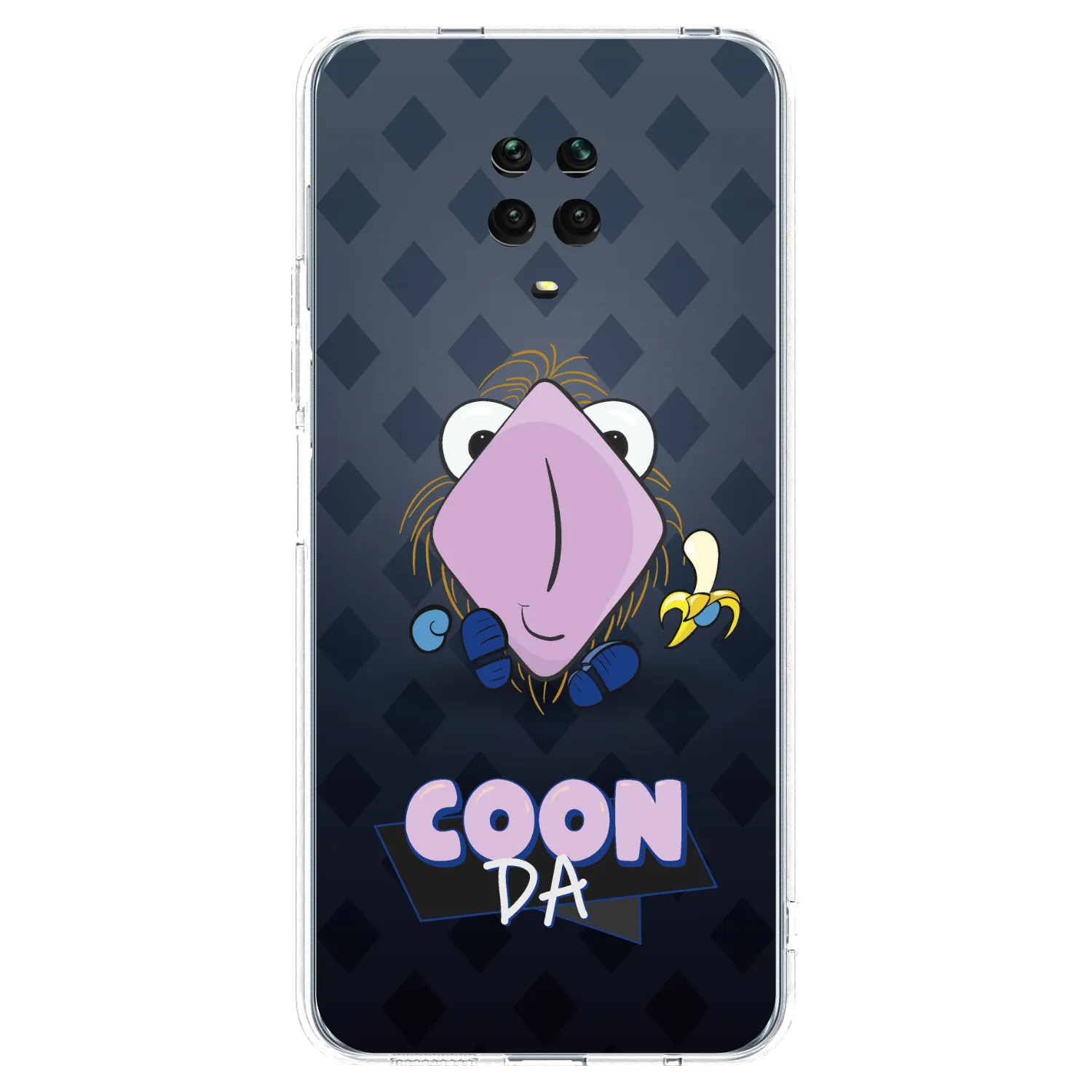Picasee silikónový prehľadný obal pre Xiaomi Redmi Note 9S - COONDA chlupatka - tmavá