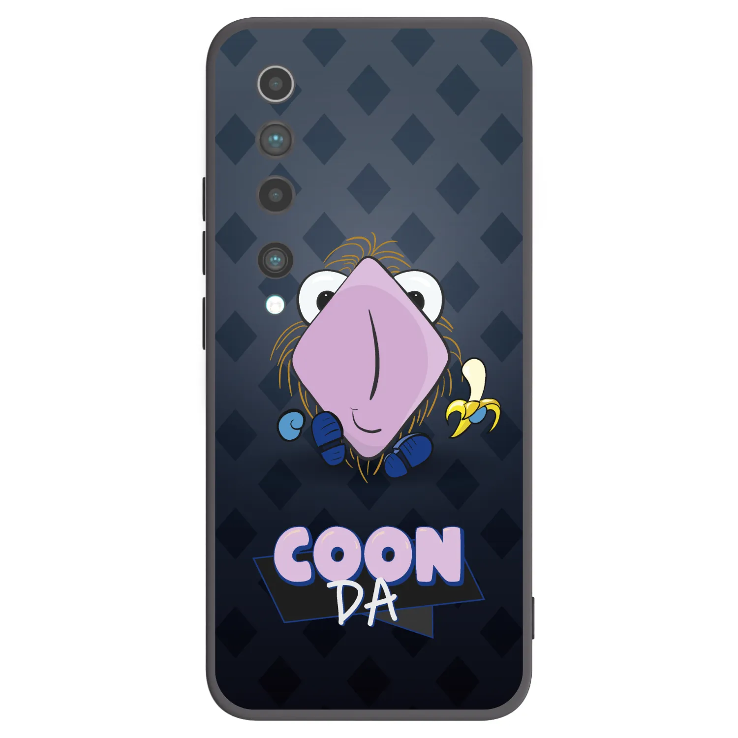 Picasee silikónový čierny obal pre Xiaomi Mi 10 - COONDA chlupatka - tmavá