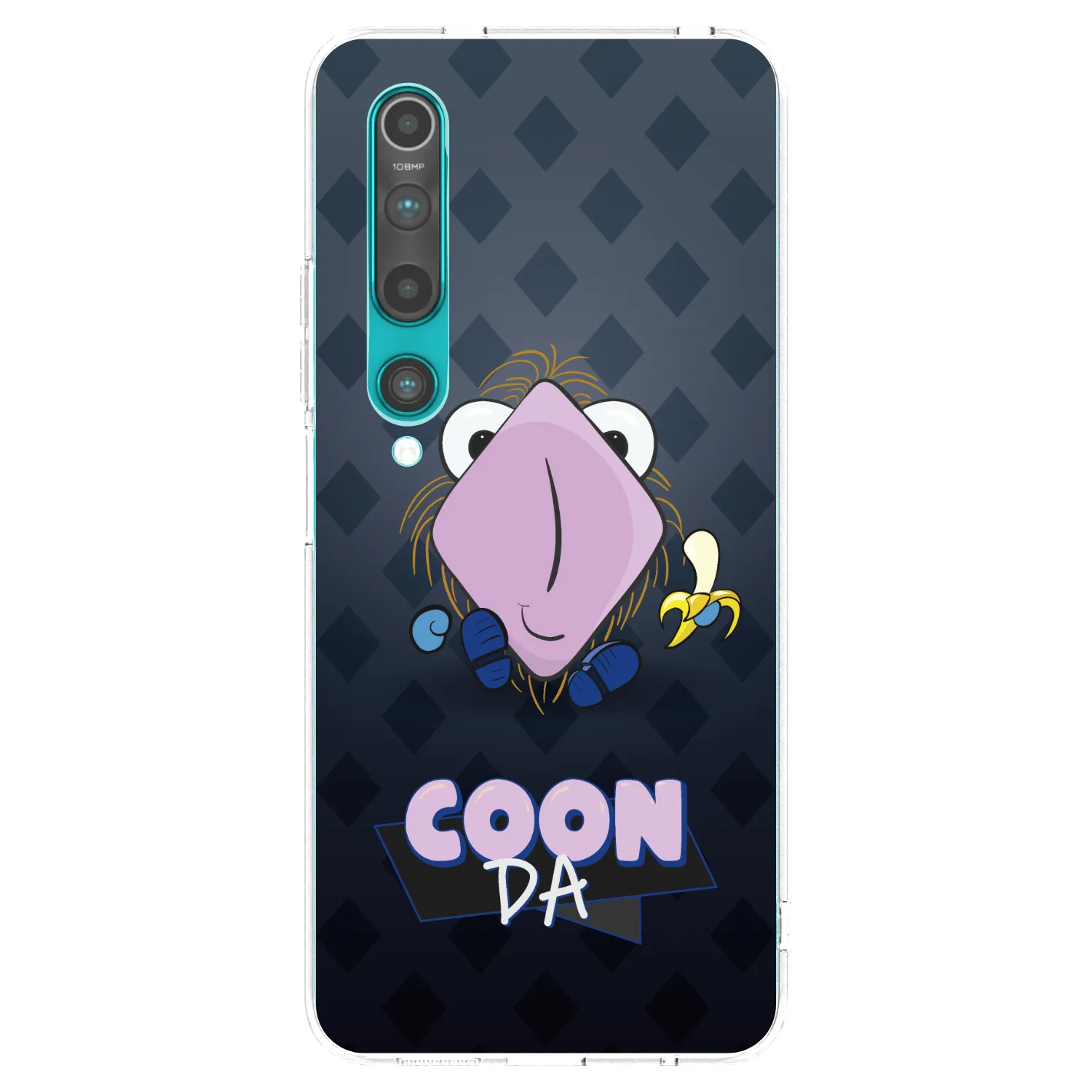 Picasee silikónový prehľadný obal pre Xiaomi Mi 10 - COONDA chlupatka - tmavá